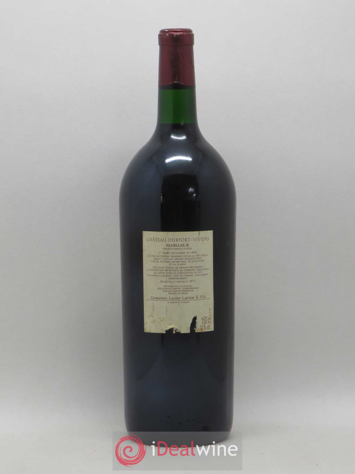 Château Durfort Vivens 2ème Grand Cru Classé (sans prix de réserve) 1995 - Lot de 1 magnum - 1