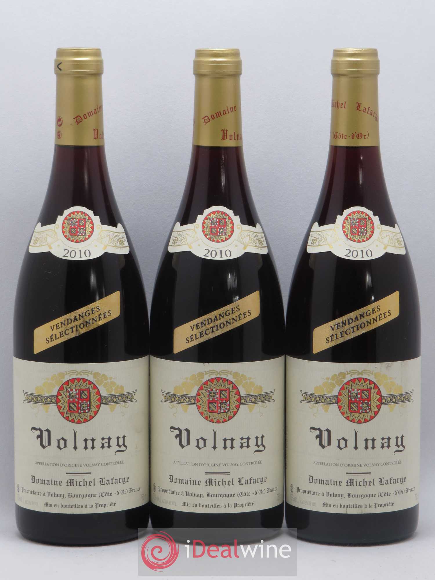 Volnay Vendanges sélectionnées Lafarge (Domaine) 2010 - Lot de 3 bouteilles - 0
