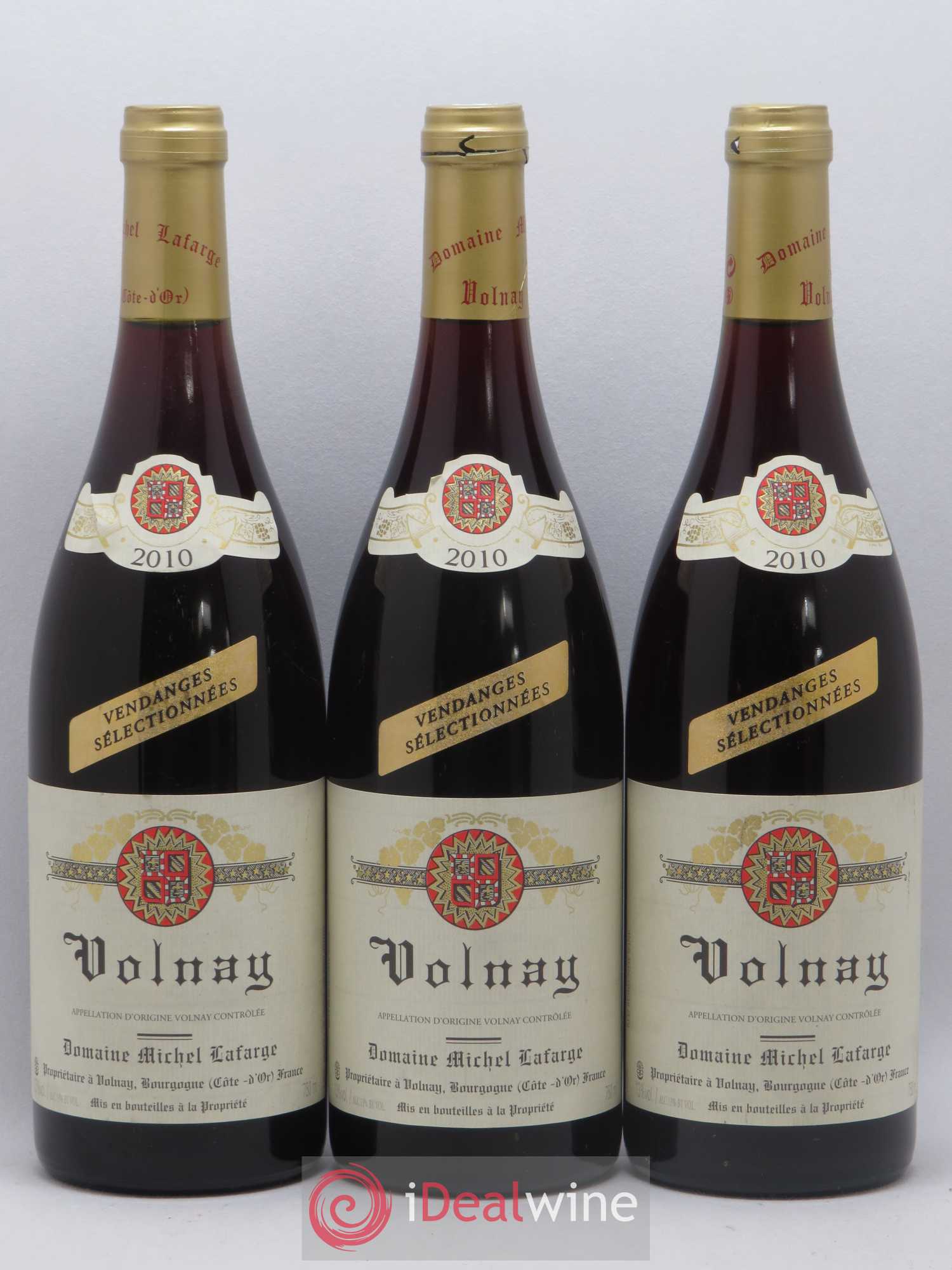 Volnay Vendanges sélectionnées Lafarge (Domaine) 2010 - Lot de 3 bouteilles - 0
