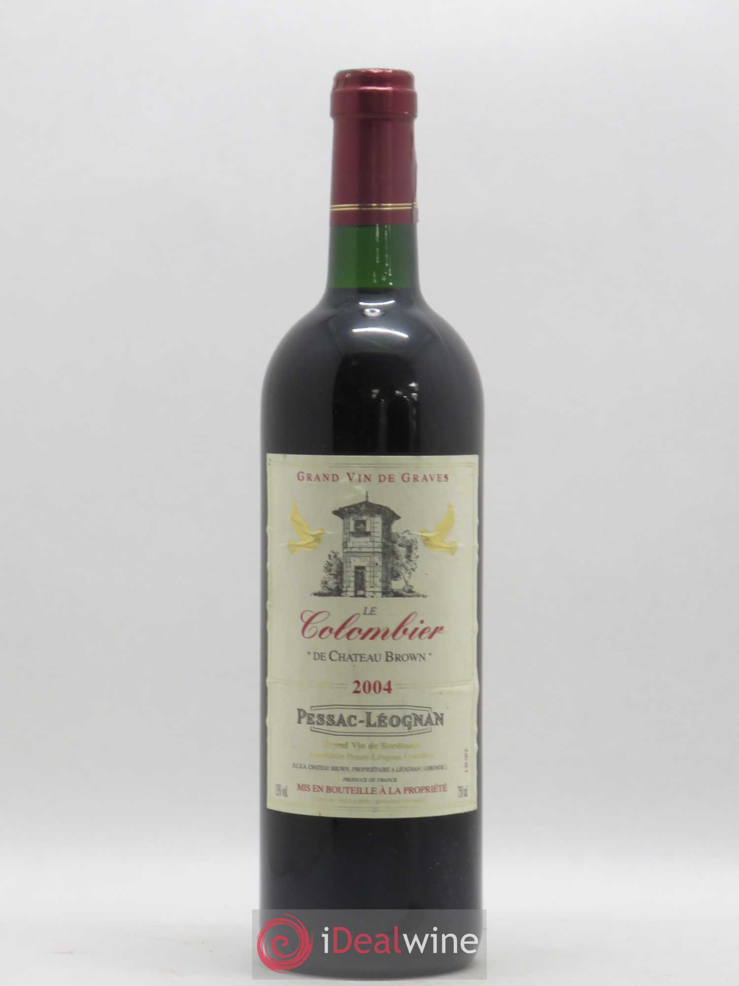 Pessac-Léognan Le Colombier De Château Brown 2004 - Posten von 1 Flasche - 0