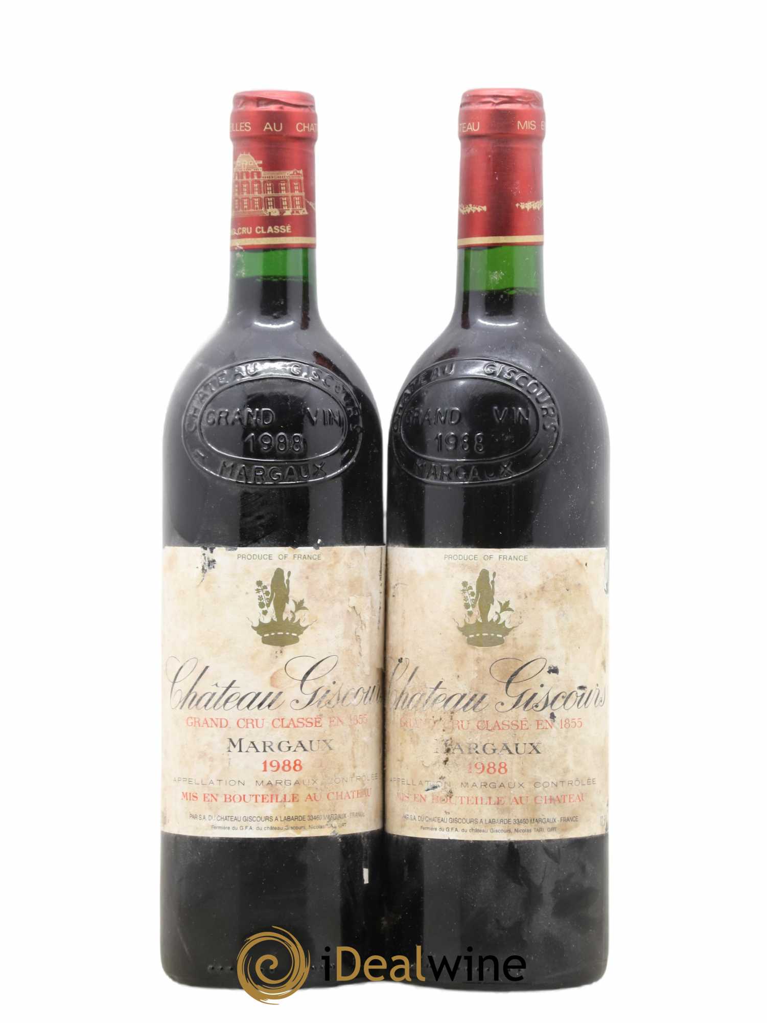 Château Giscours 3ème Grand Cru Classé 1988 - Lot de 2 bouteilles - 0