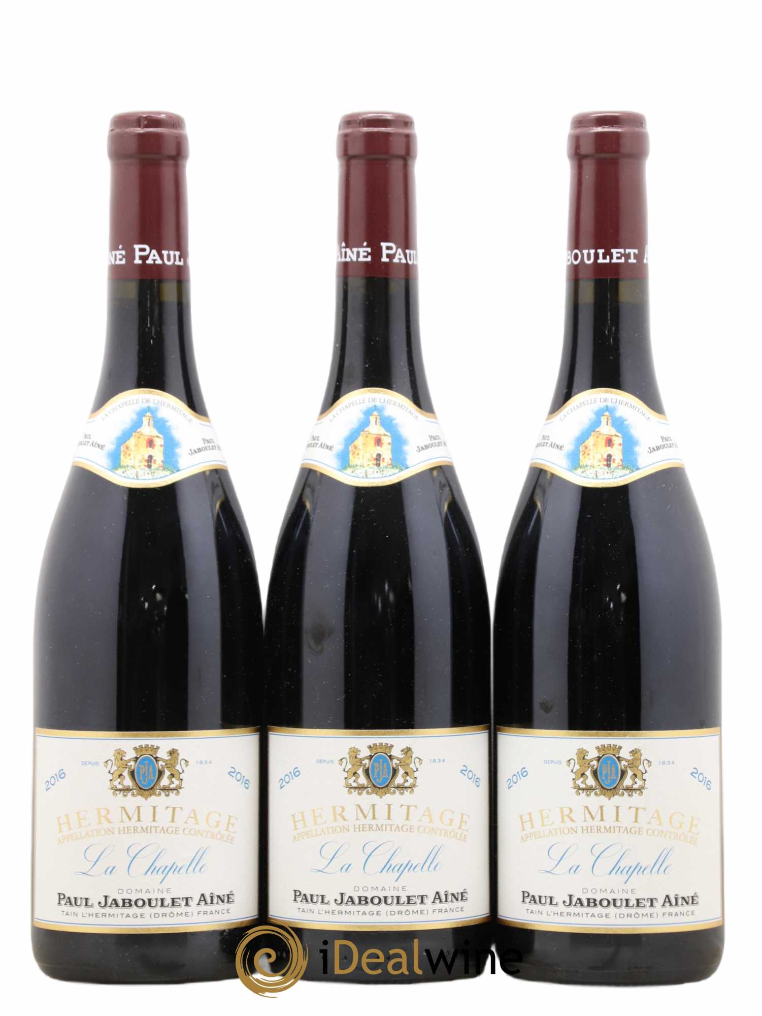 Hermitage La Chapelle Paul Jaboulet Ainé 2016 - Lot de 3 bouteilles - 0