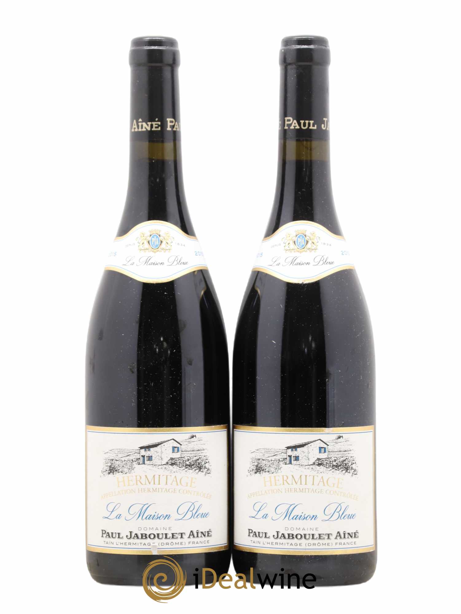 Hermitage La Maison Bleue Paul Jaboulet Ainé (sans prix de réserve) 2015 - Lot de 2 bouteilles - 0