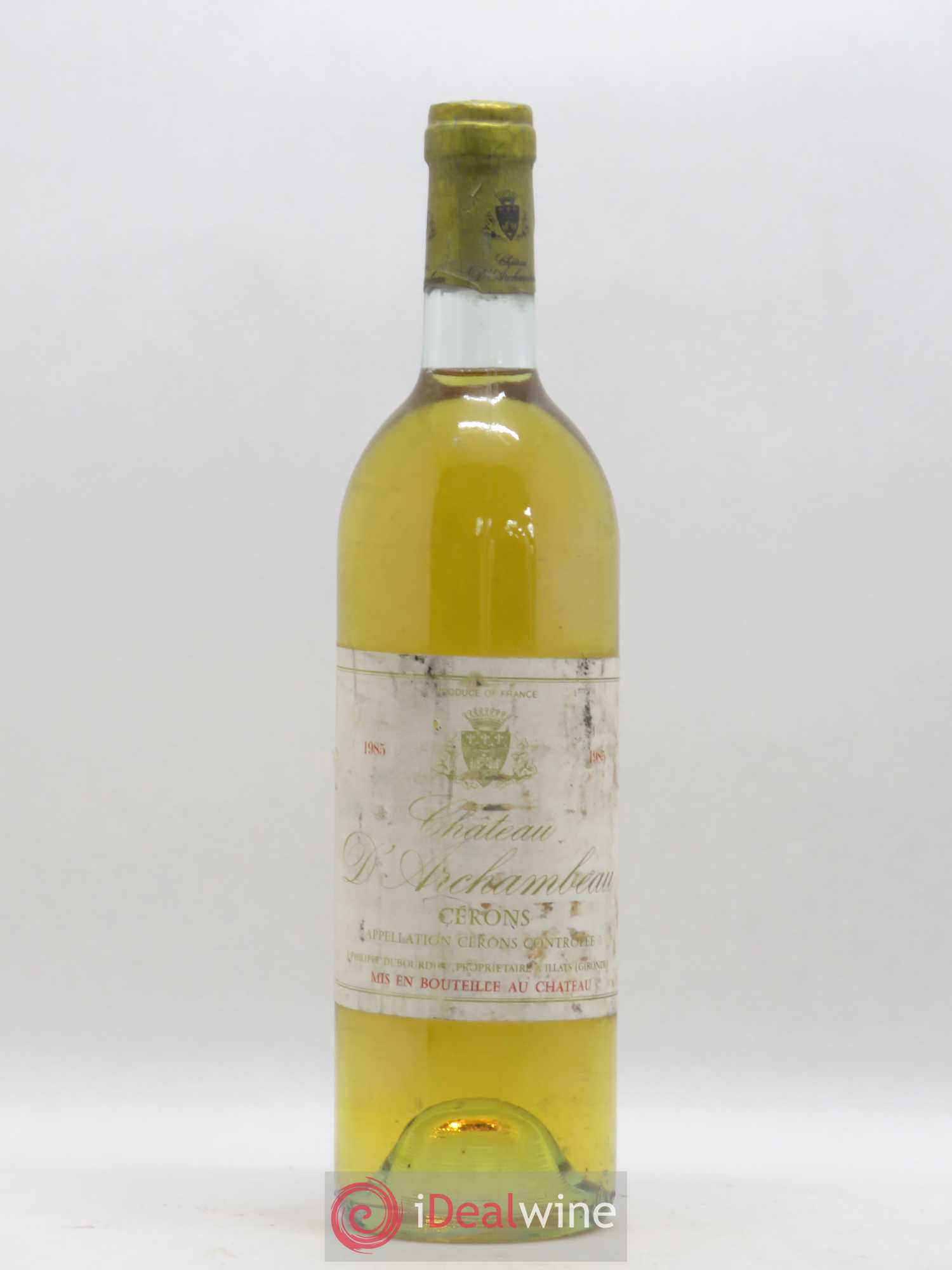 Cérons Château d'Archambeau 1985 - Posten von 1 Flasche - 0