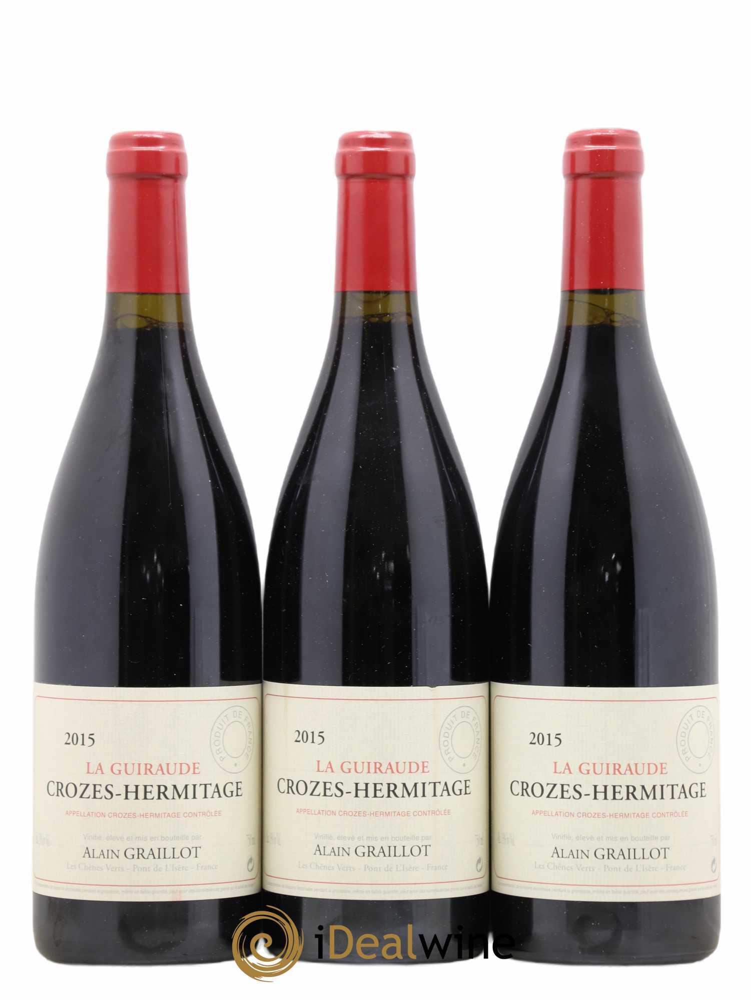 Crozes-Hermitage La Guiraude Domaine Graillot 2015 - Lot de 3 bouteilles - 0