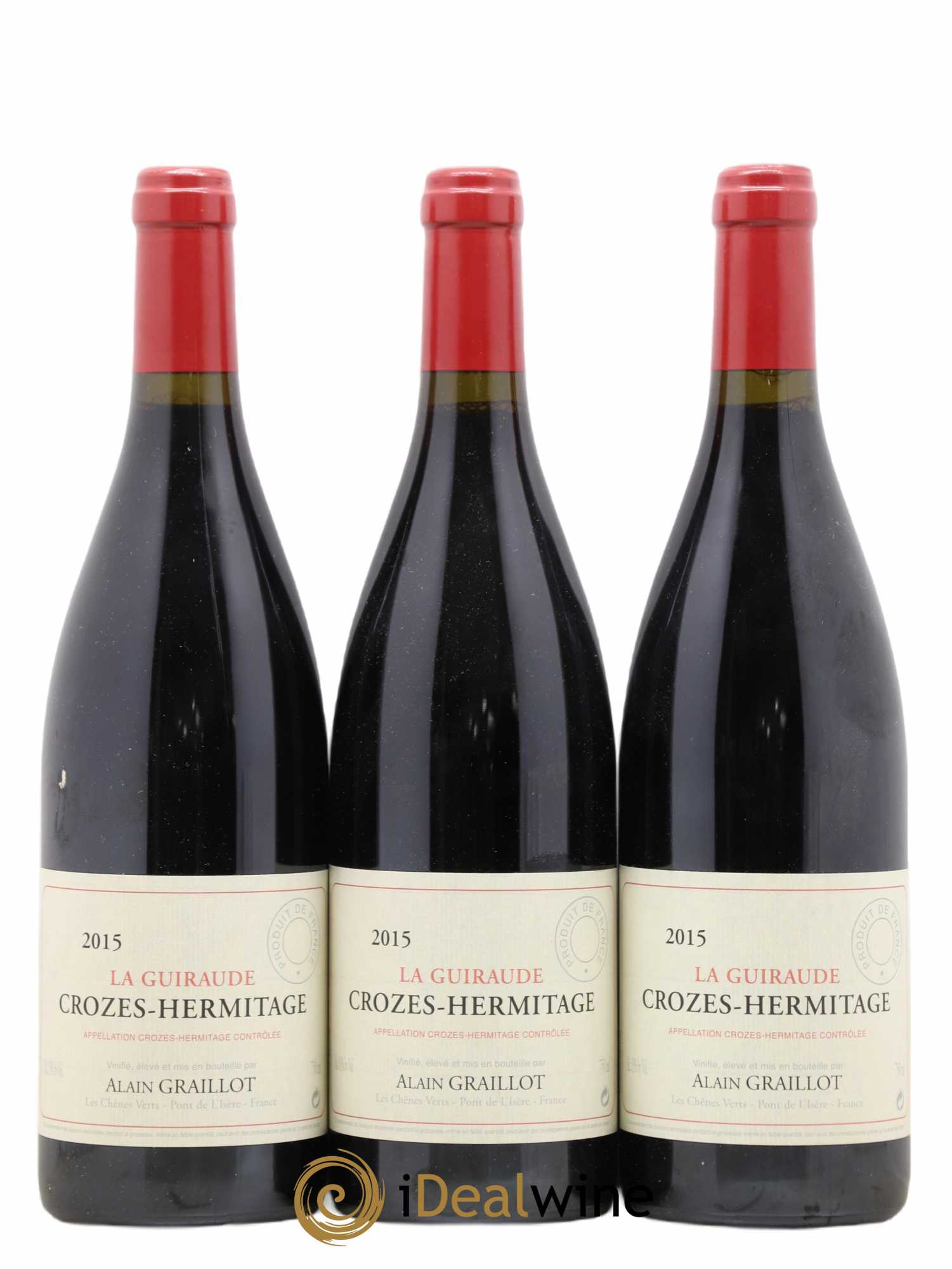 Crozes-Hermitage La Guiraude Domaine Graillot 2015 - Lot de 3 bouteilles - 0