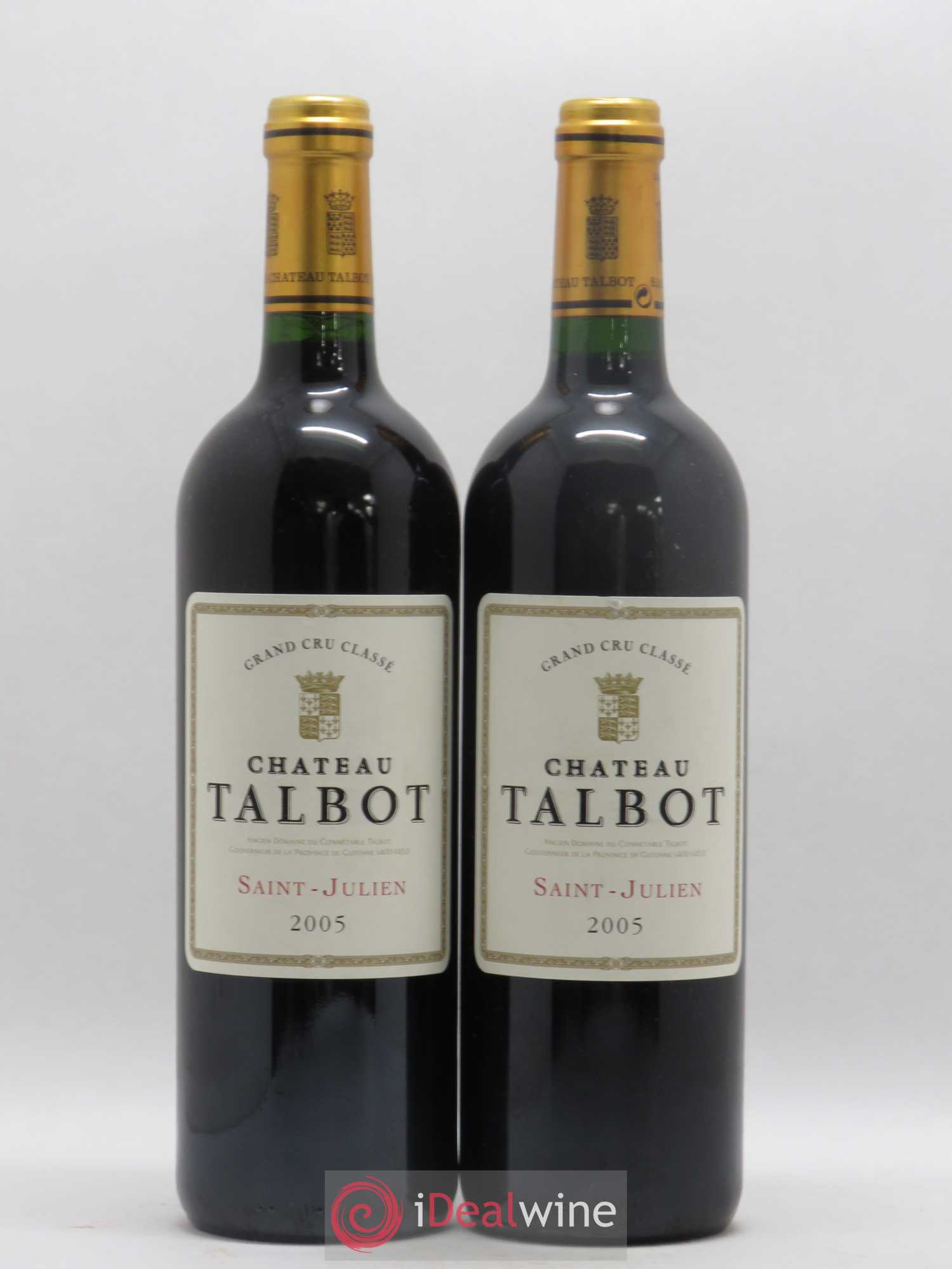 Château Talbot 4ème Grand Cru Classé 2005 - Lot de 2 bouteilles - 0