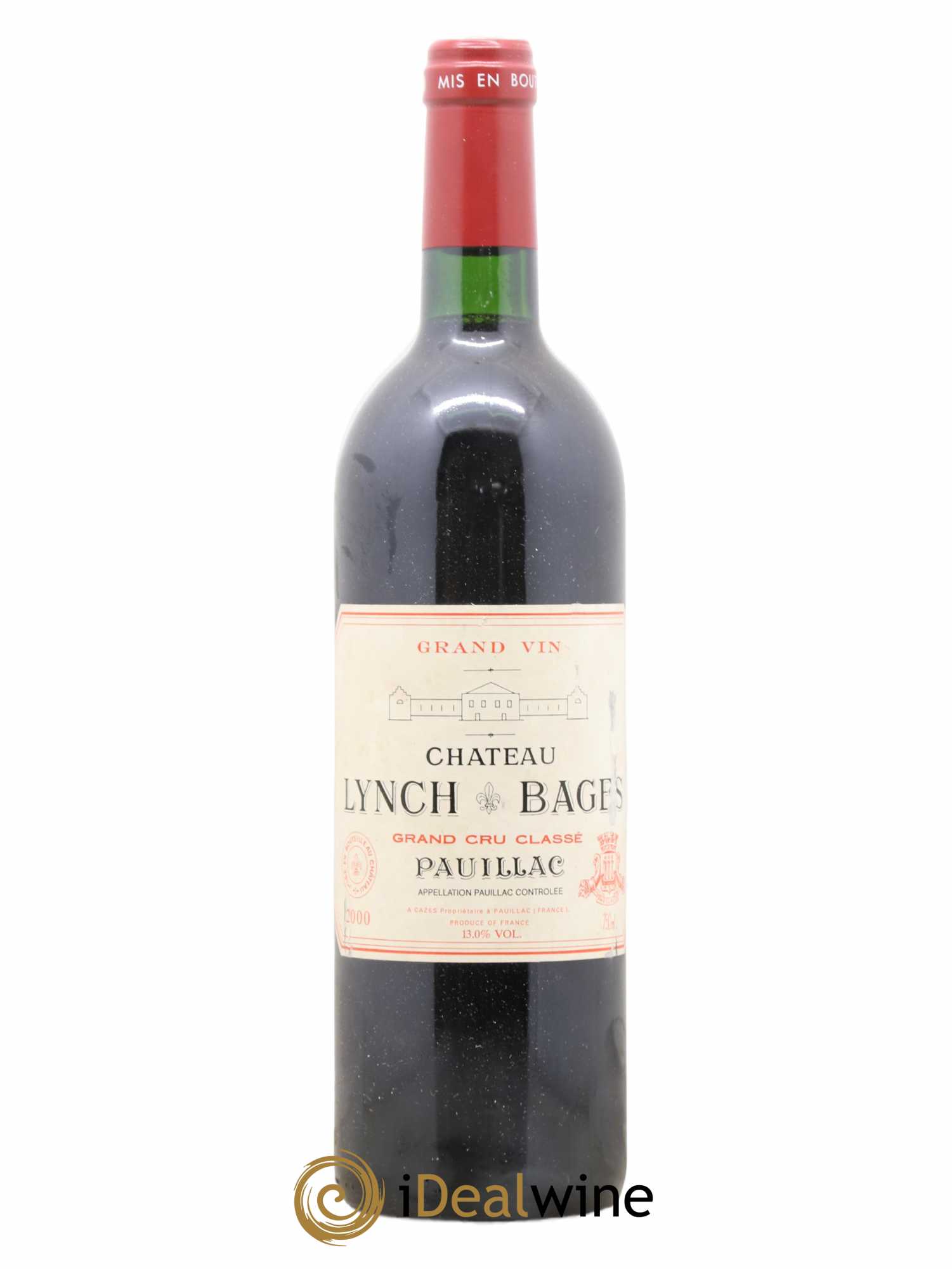 Château Lynch Bages 5ème Grand Cru Classé 2000 - Lot de 1 bouteille - 0