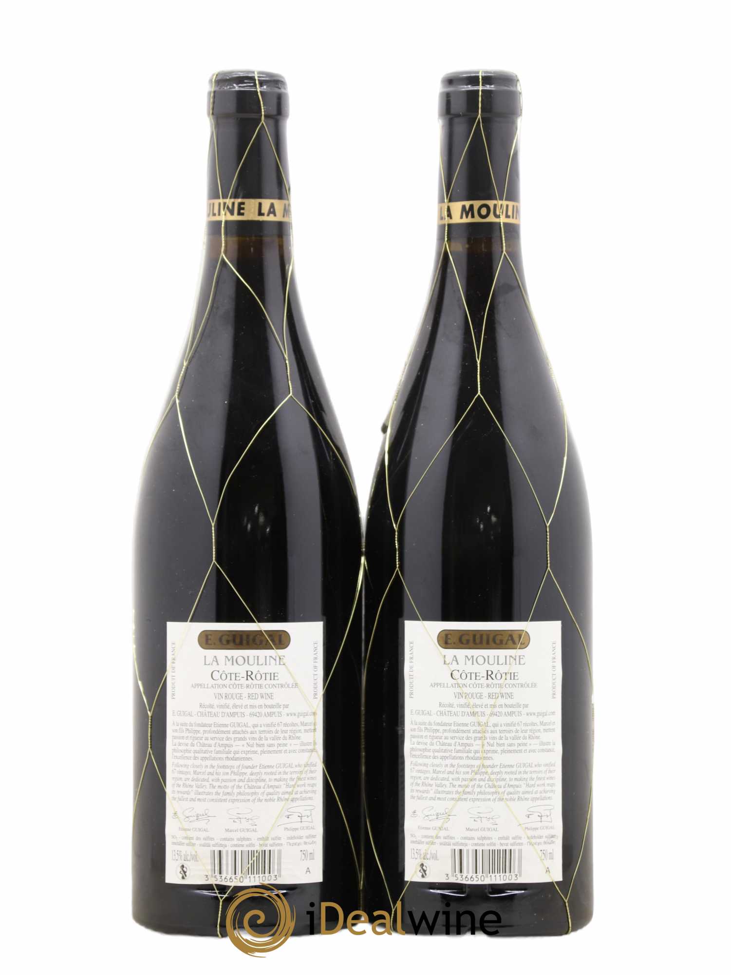 Côte-Rôtie La Mouline Guigal 2012 - Lot de 2 bouteilles - 1