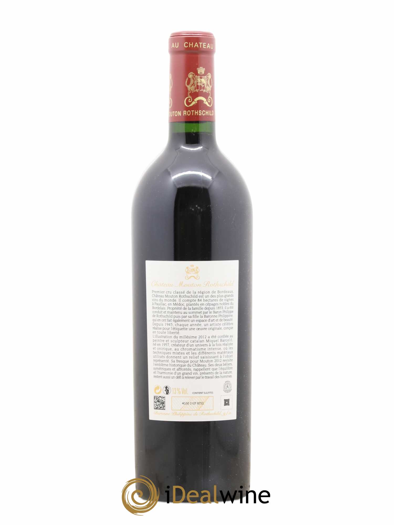 Château Mouton Rothschild 1er Grand Cru Classé 2012 - Lot of 1 bottle - 1