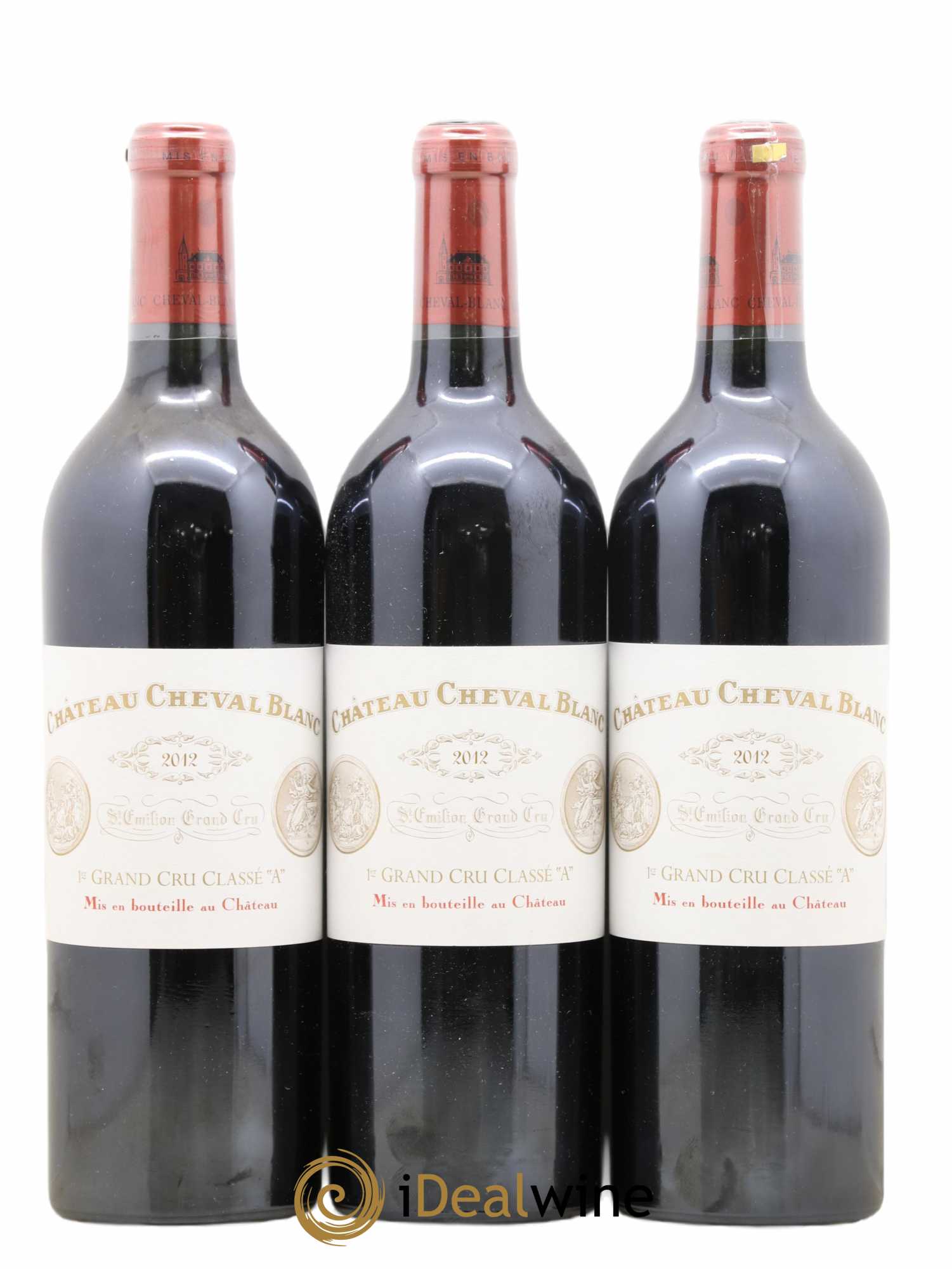 Château Cheval Blanc 1er Grand Cru Classé A 2012 - Lot de 3 bouteilles - 0