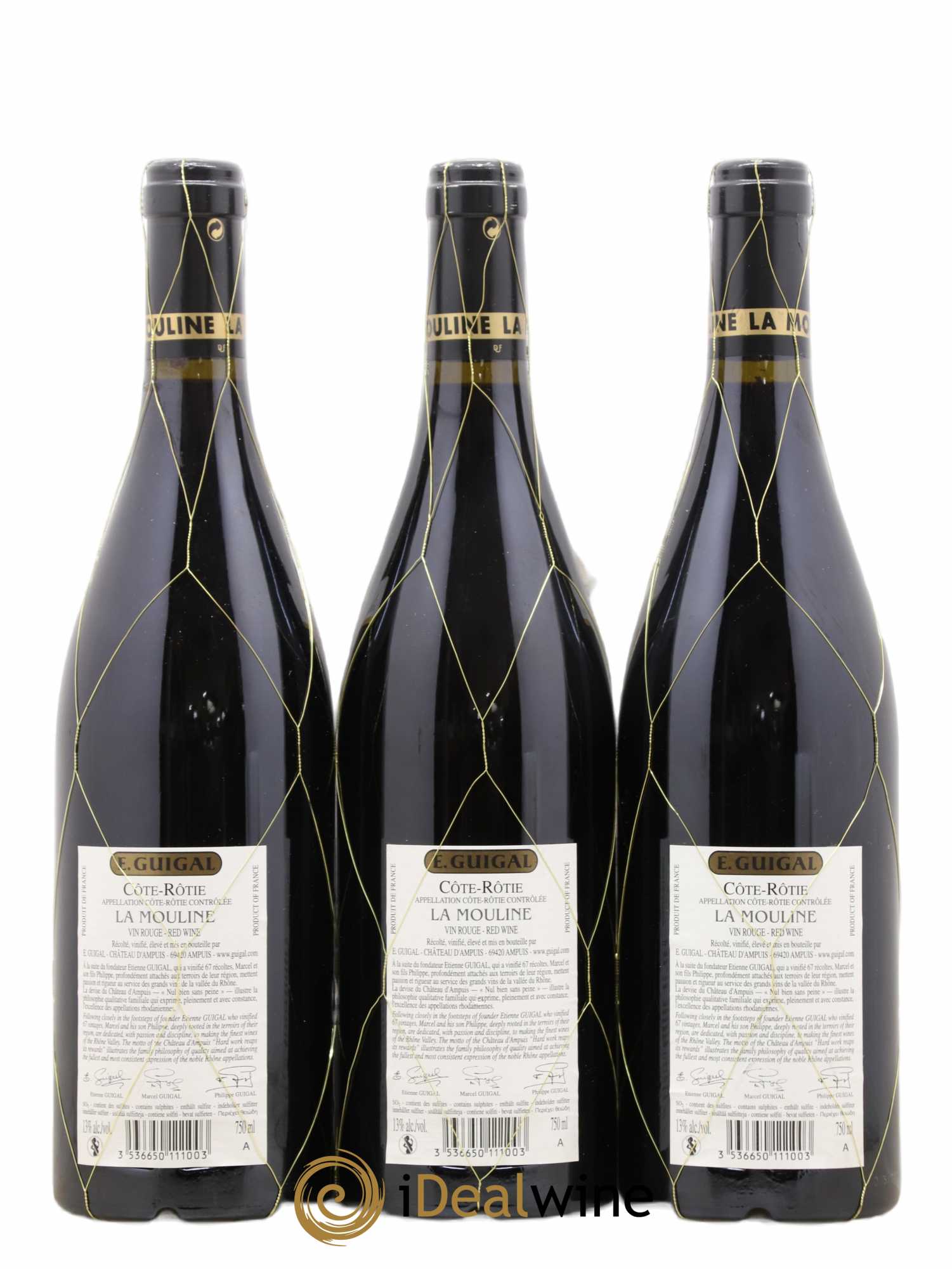 Côte-Rôtie La Mouline Guigal 2008 - Lot de 3 bouteilles - 1