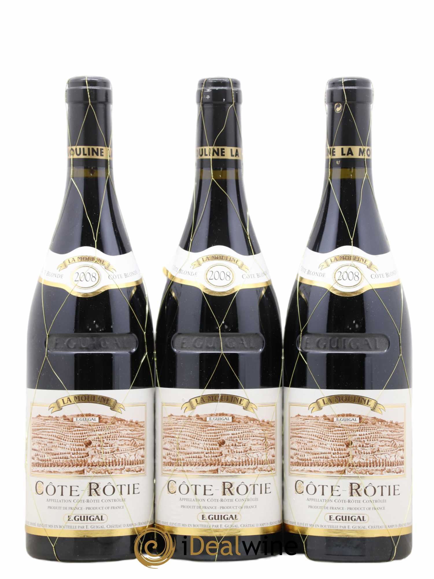 Côte-Rôtie La Mouline Guigal 2008 - Lot de 3 bouteilles - 0