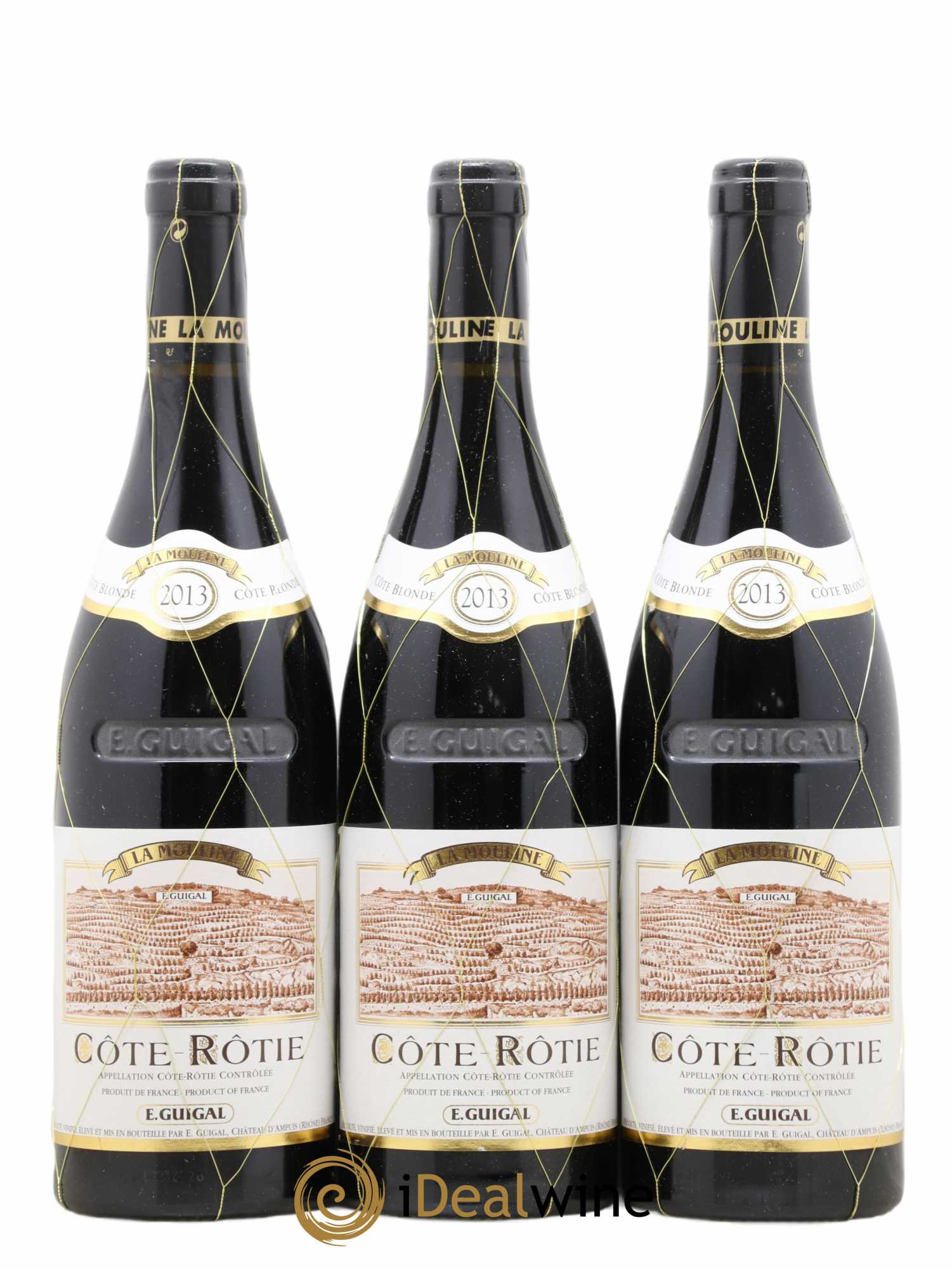 Côte-Rôtie La Mouline Guigal (sans prix de réserve) 2013 - Lot de 3 bouteilles - 0