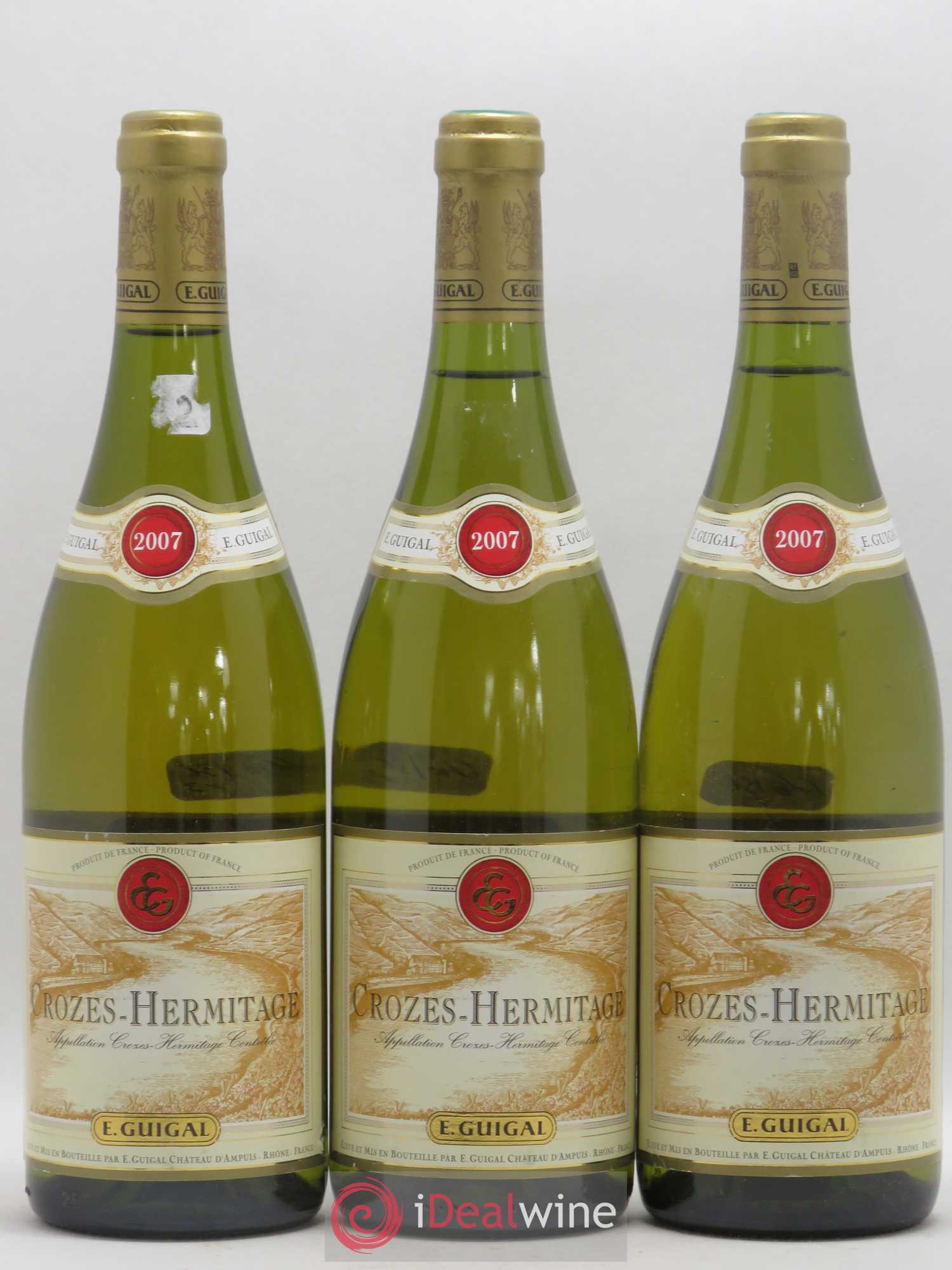 Crozes-Hermitage Guigal (senza prezzo di riserva) 2007 - Lotto di 3 bottiglie - 0