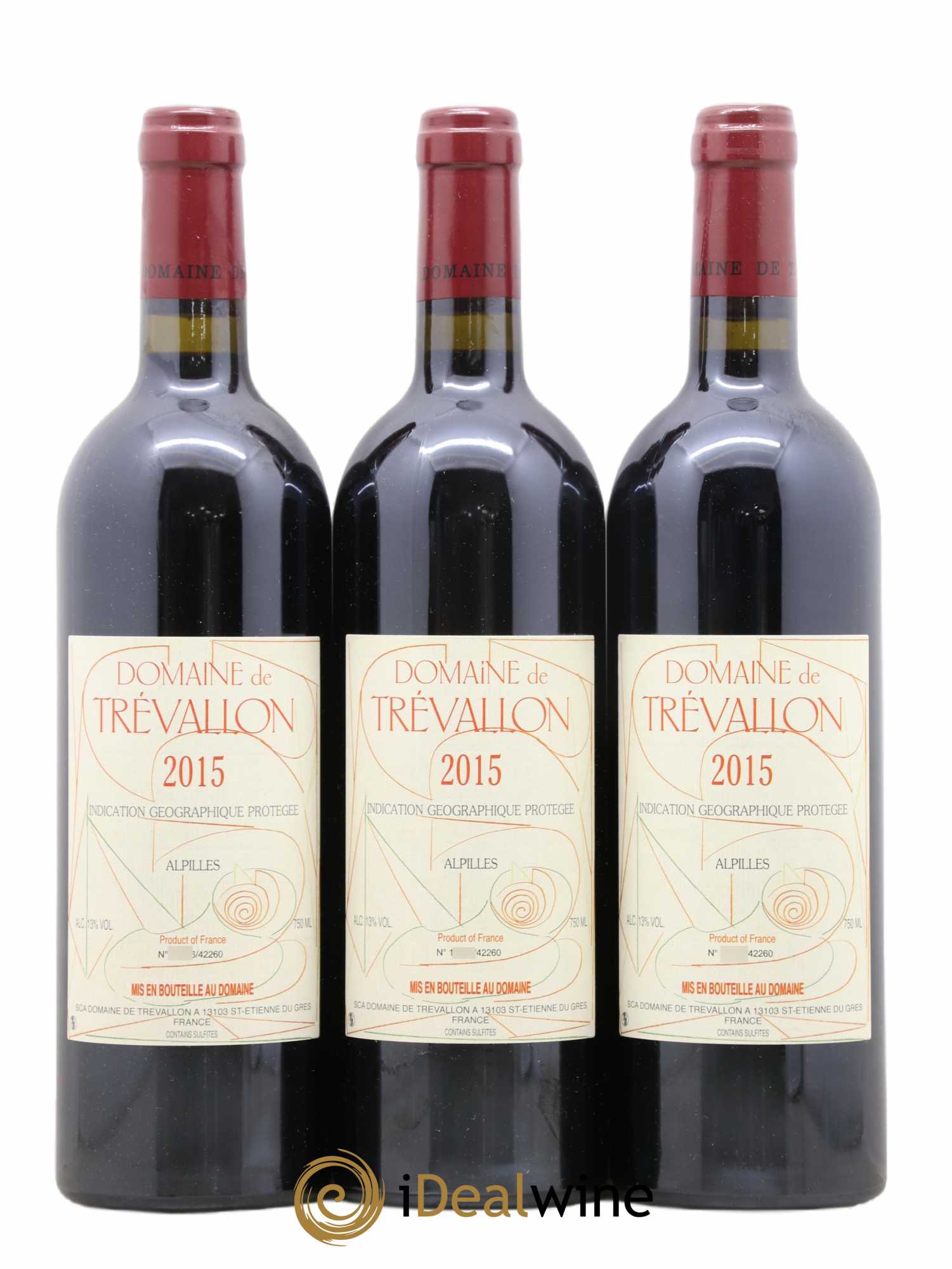 Alpilles Trévallon (Domaine de) Eloi Dürrbach 2015 - Lot de 3 bouteilles - 0