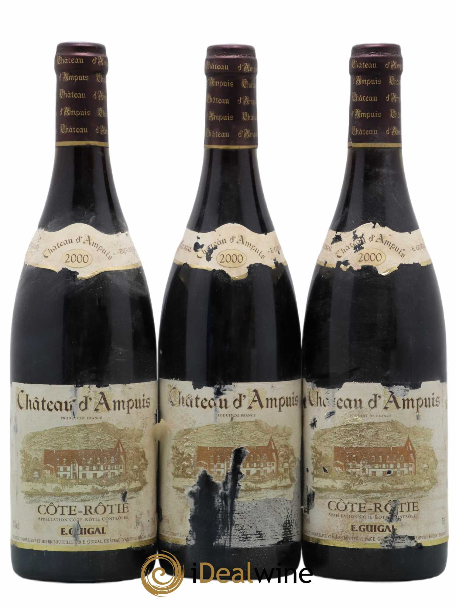 Côte-Rôtie Château d'Ampuis Guigal 2000 - Lot de 3 bouteilles - 0