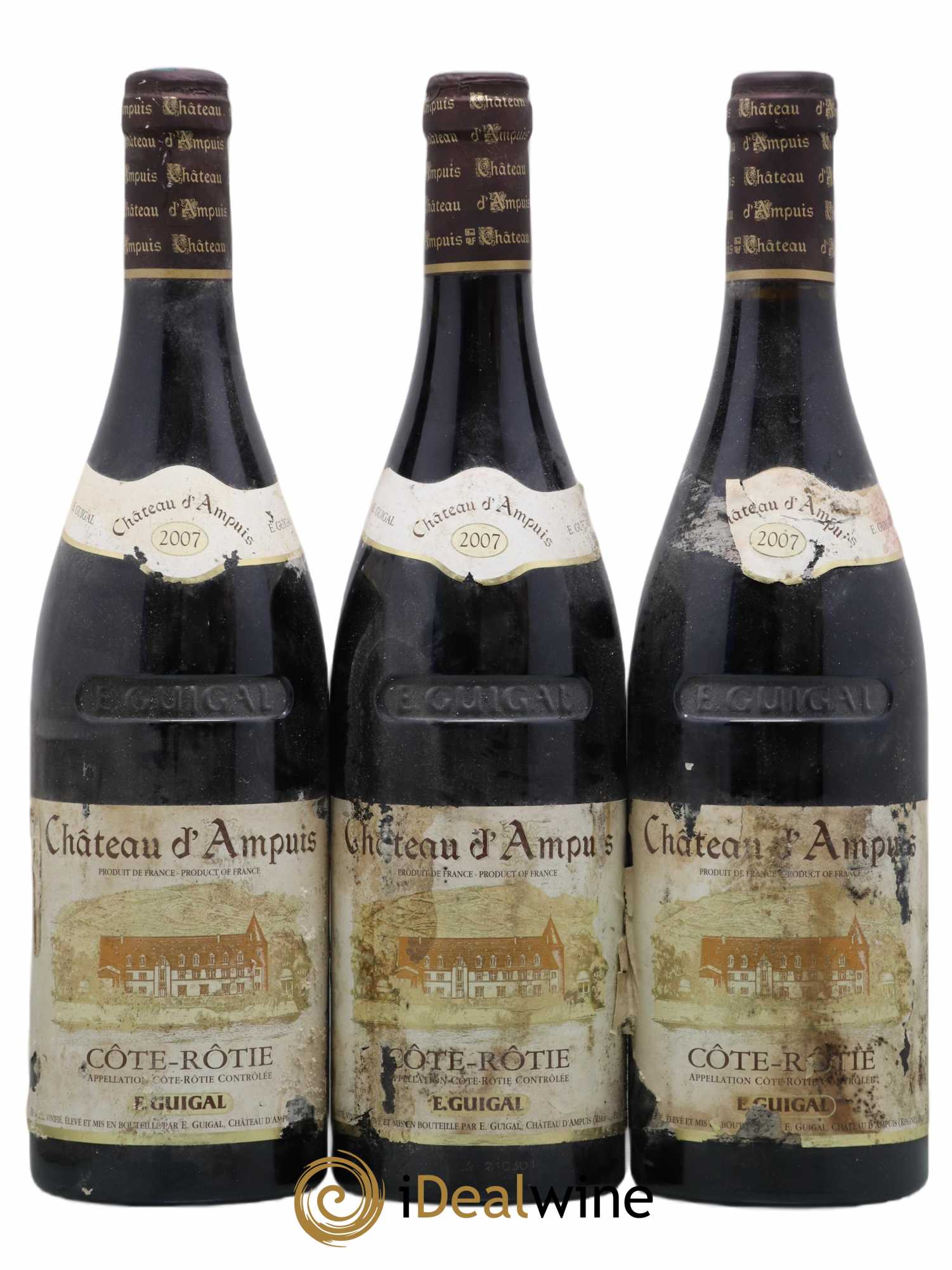 Côte-Rôtie Château d'Ampuis Guigal 2007 - Lot de 3 bouteilles - 0