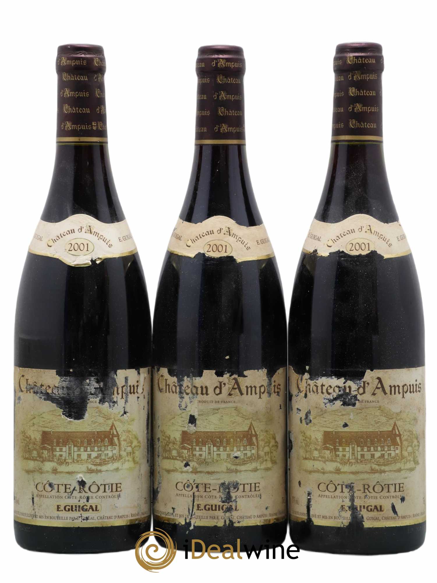 Côte-Rôtie Château d'Ampuis Guigal 2001 - Lot de 3 bouteilles - 0