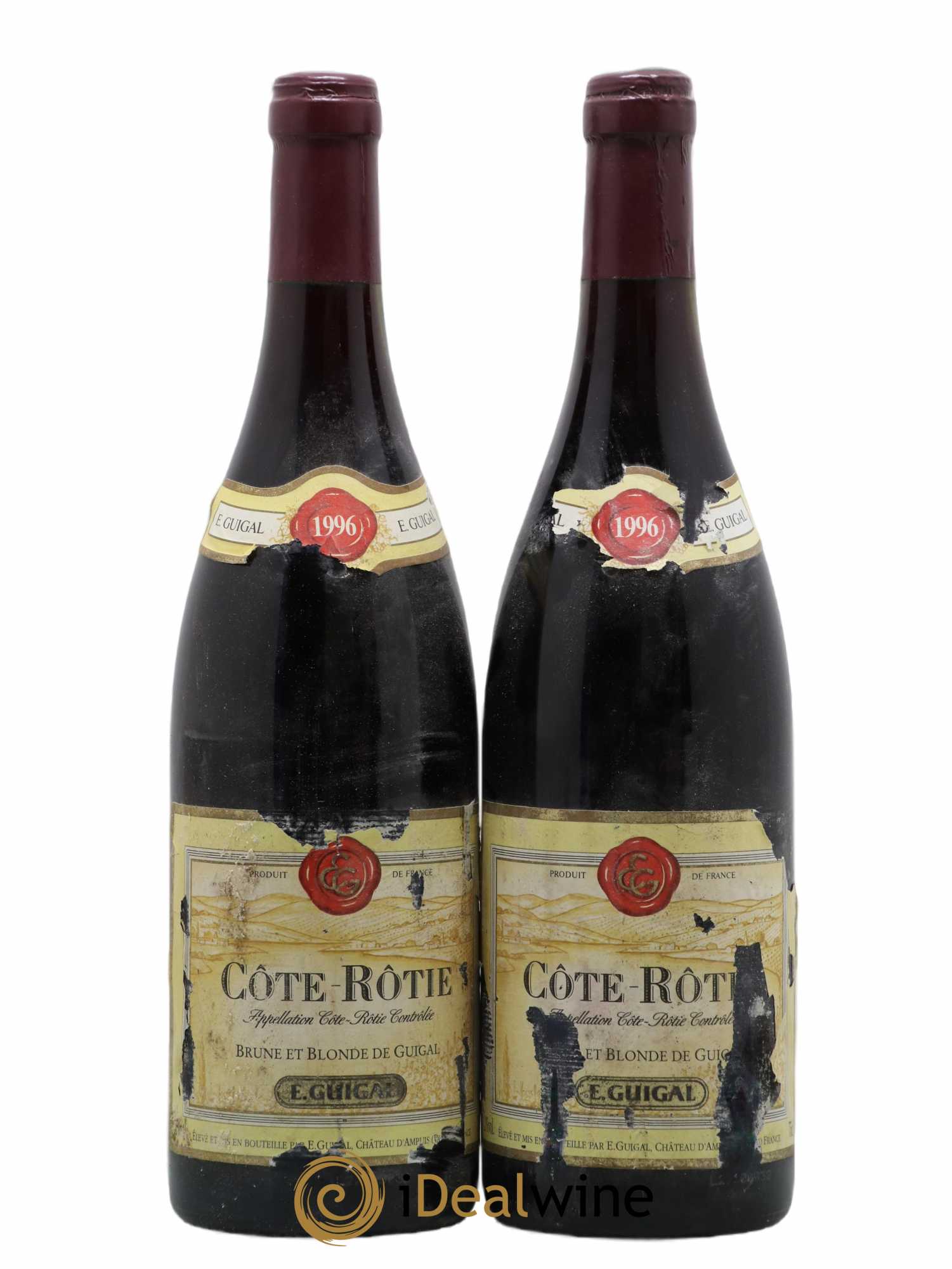 Côte-Rôtie Côtes Brune et Blonde Guigal 1996 - Lot de 2 bouteilles - 0