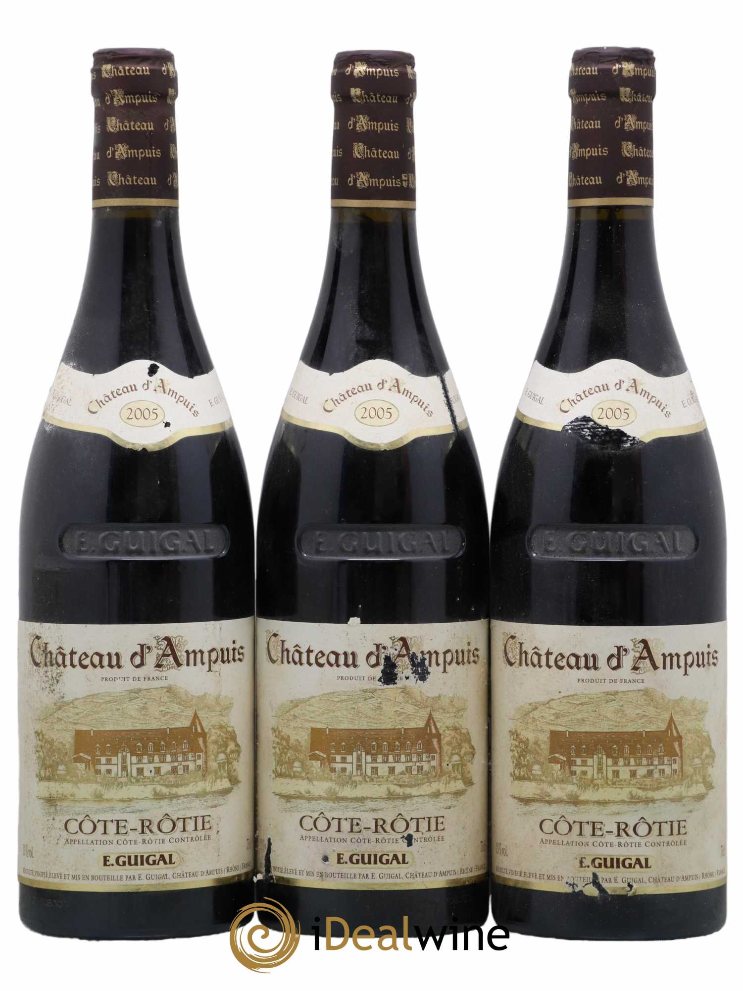 Côte-Rôtie Château d'Ampuis Guigal 2005 - Lot de 3 bouteilles - 0
