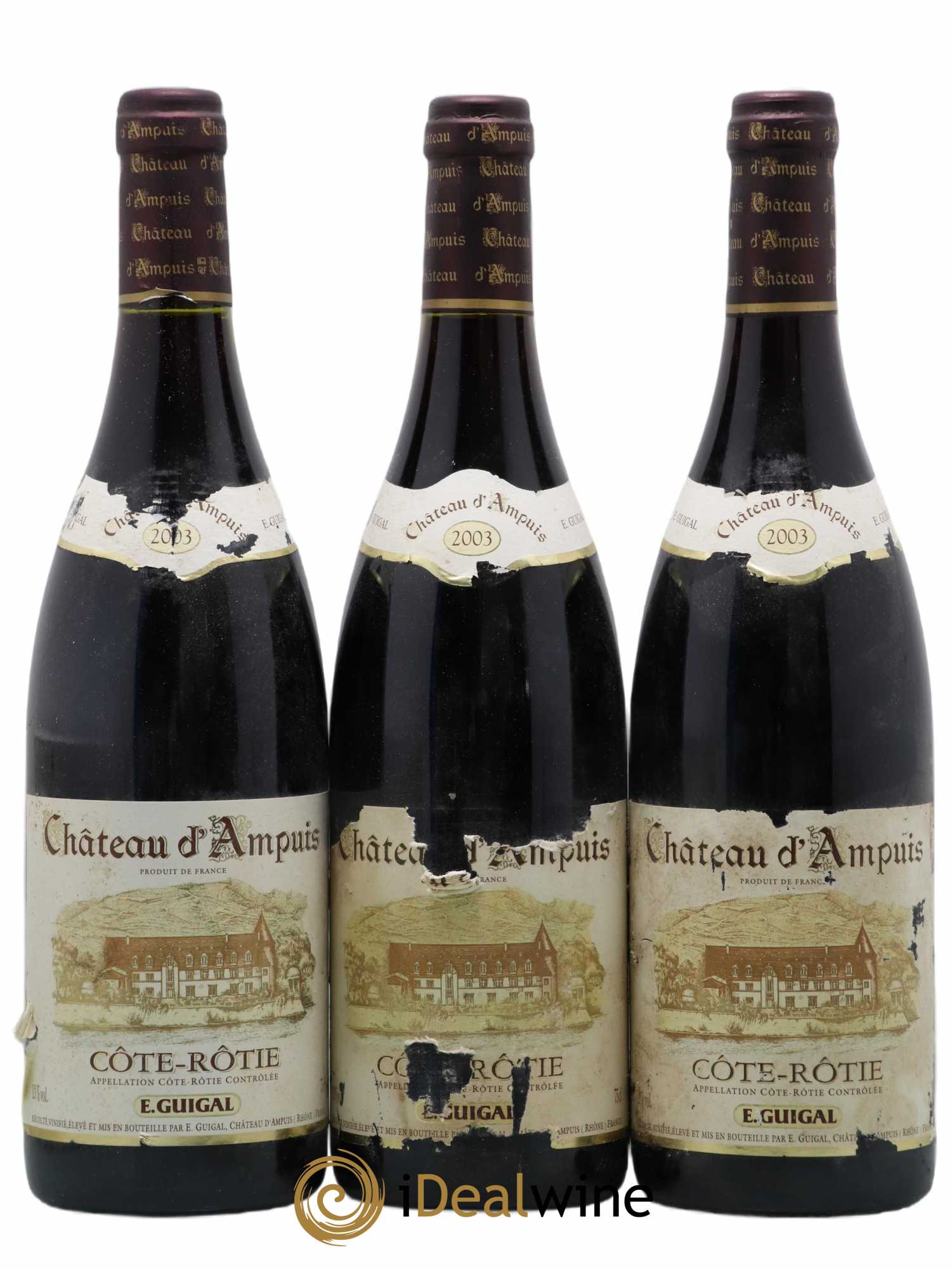 Côte-Rôtie Château d'Ampuis Guigal 2003 - Lot de 3 bouteilles - 0