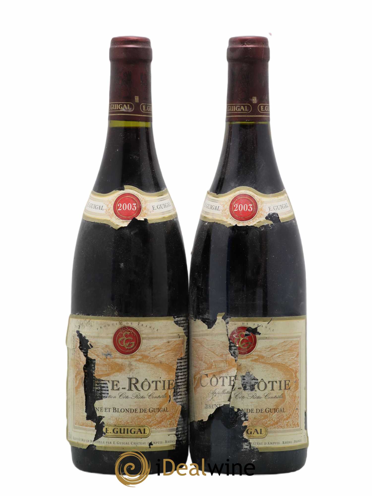Côte-Rôtie Côtes Brune et Blonde Guigal 2003 - Lot de 2 bouteilles - 0