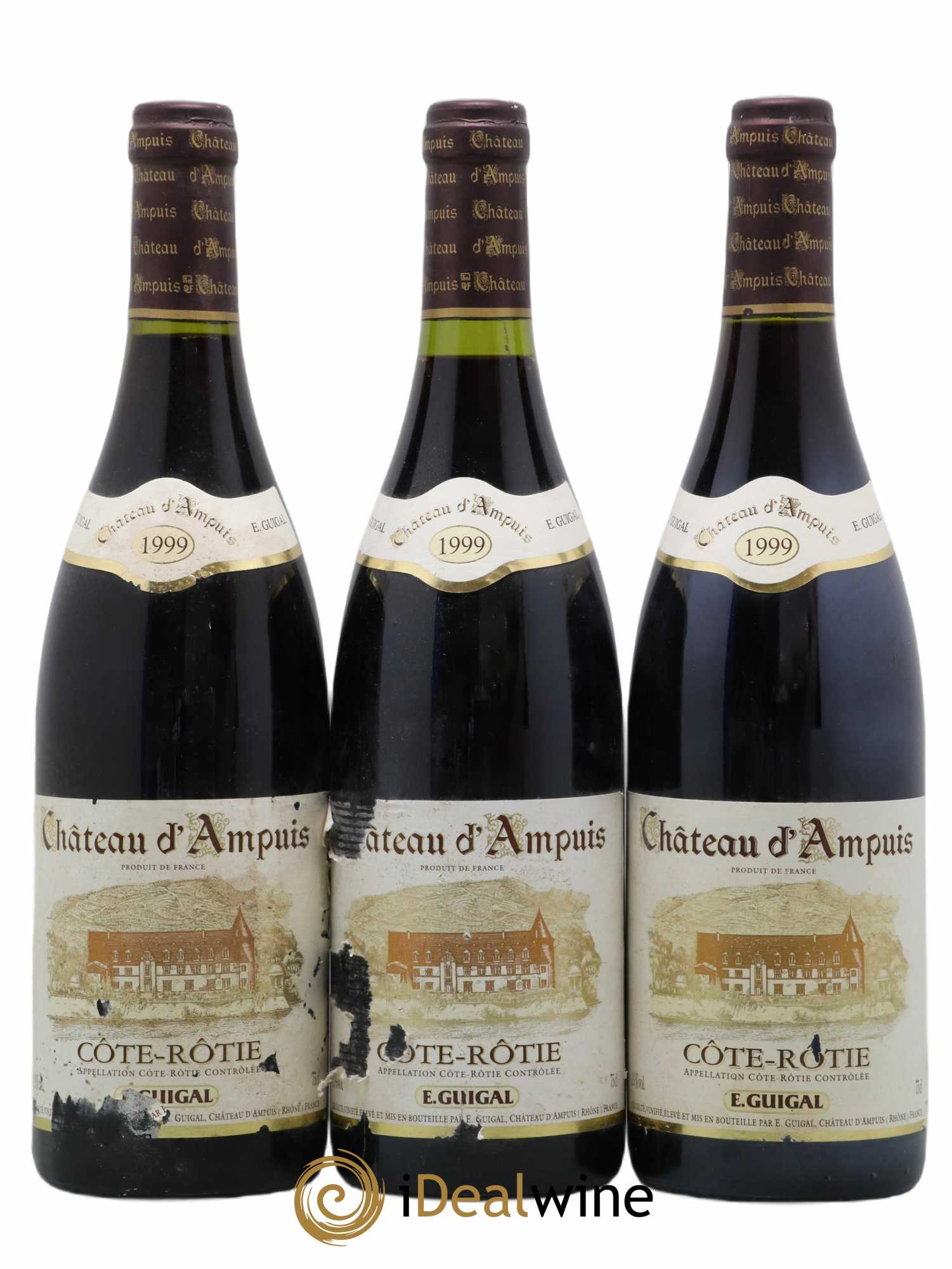 Côte-Rôtie Château d'Ampuis Guigal 1999 - Lot de 3 bouteilles - 0