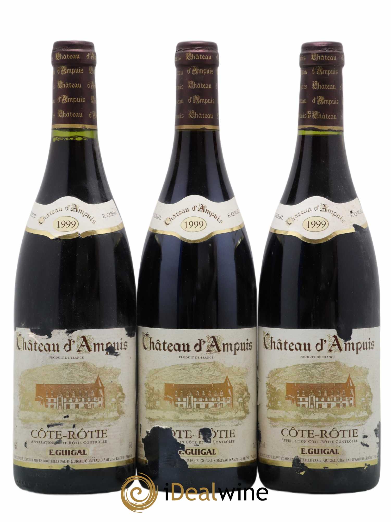 Côte-Rôtie Château d'Ampuis Guigal 1999 - Lot de 3 bouteilles - 0