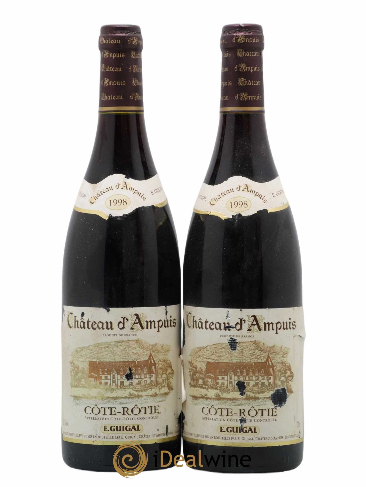 Côte-Rôtie Château d'Ampuis Guigal 1998 - Lot de 2 bouteilles - 0