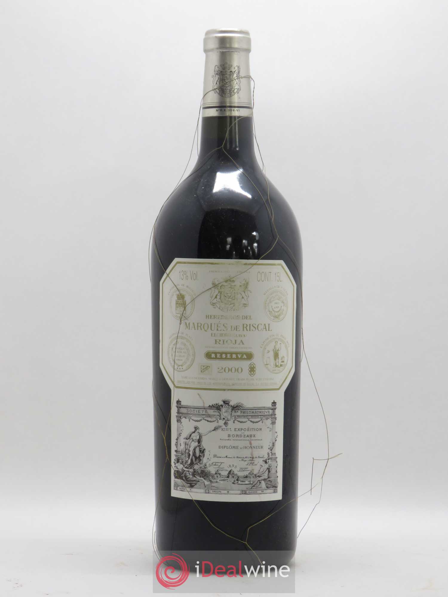 Rioja DOCA Reserva Marqués de Riscal 2000 - Lot de 1 magnum - 0