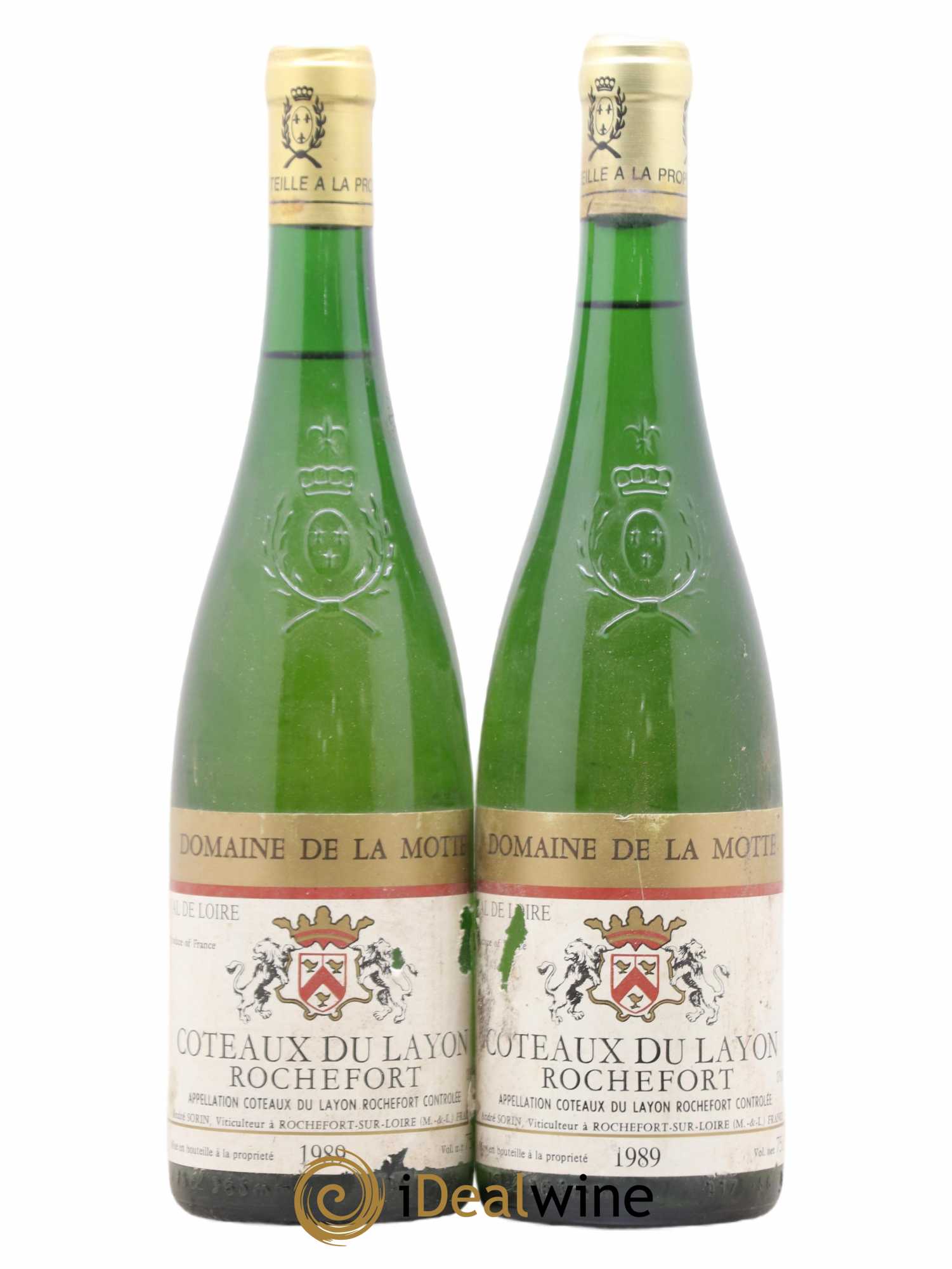Coteaux du Layon Rochefort Domaine de la Motte 1989 - Lotto di 2 bottiglie - 0