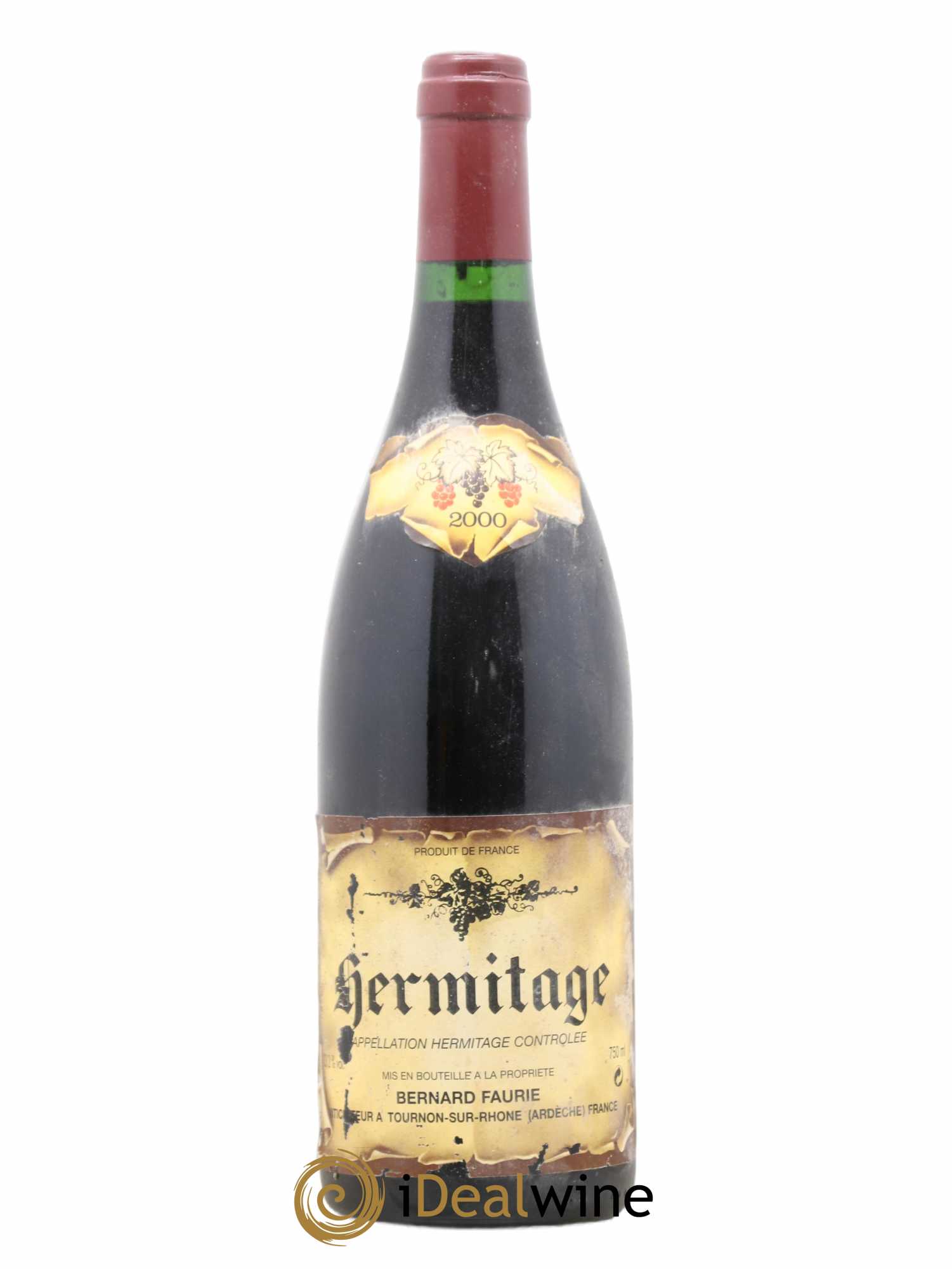 Hermitage Bernard Faurie 2000 - Lot de 1 bouteille - 0