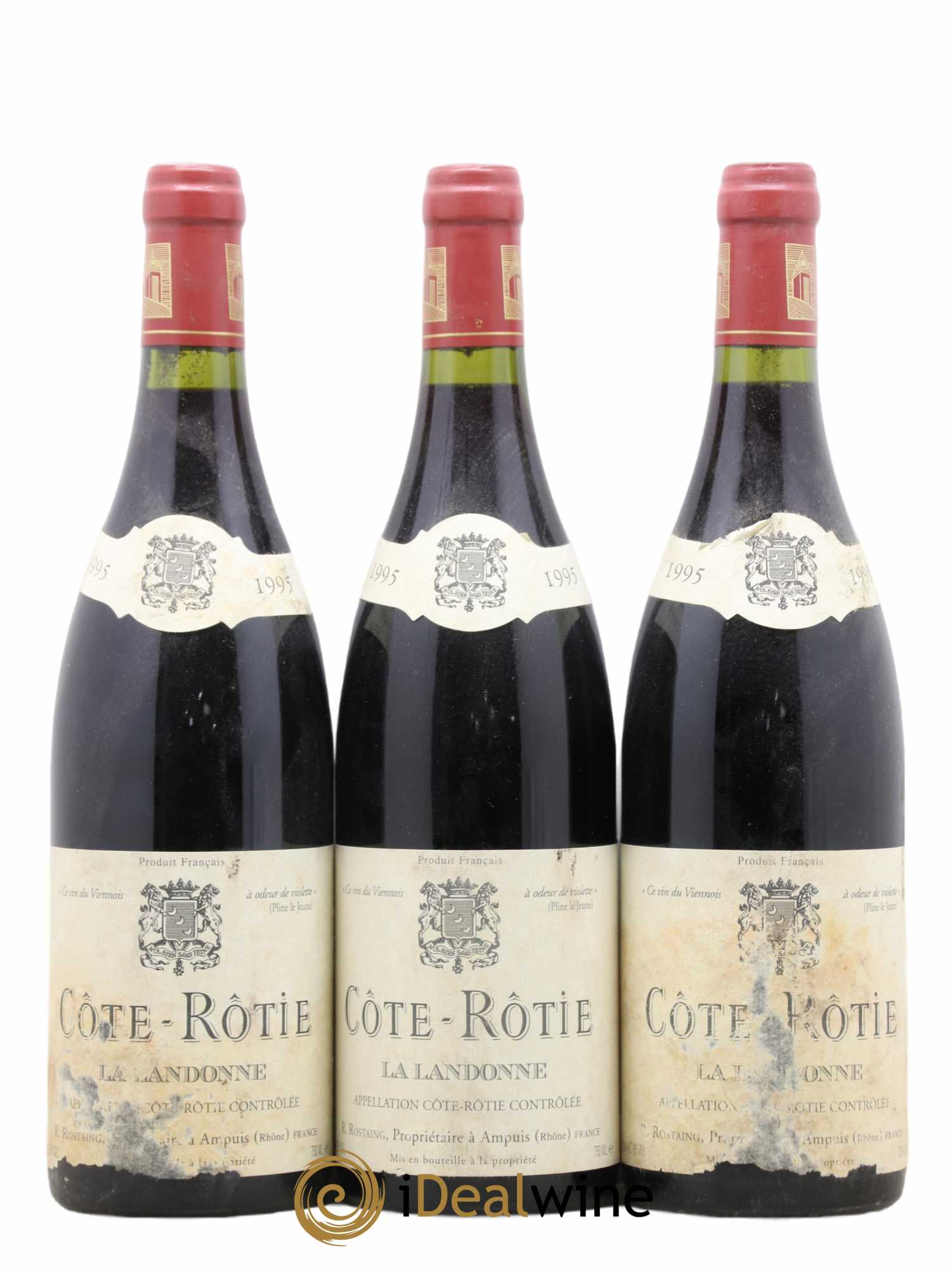 Côte-Rôtie La Landonne René Rostaing 1995 - Lot de 3 bouteilles - 0