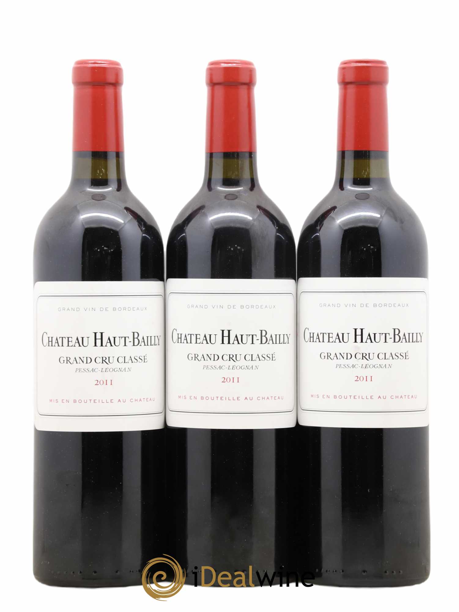 Château Haut-Bailly Cru Classé de Graves 2011 - Lot de 3 bouteilles - 0