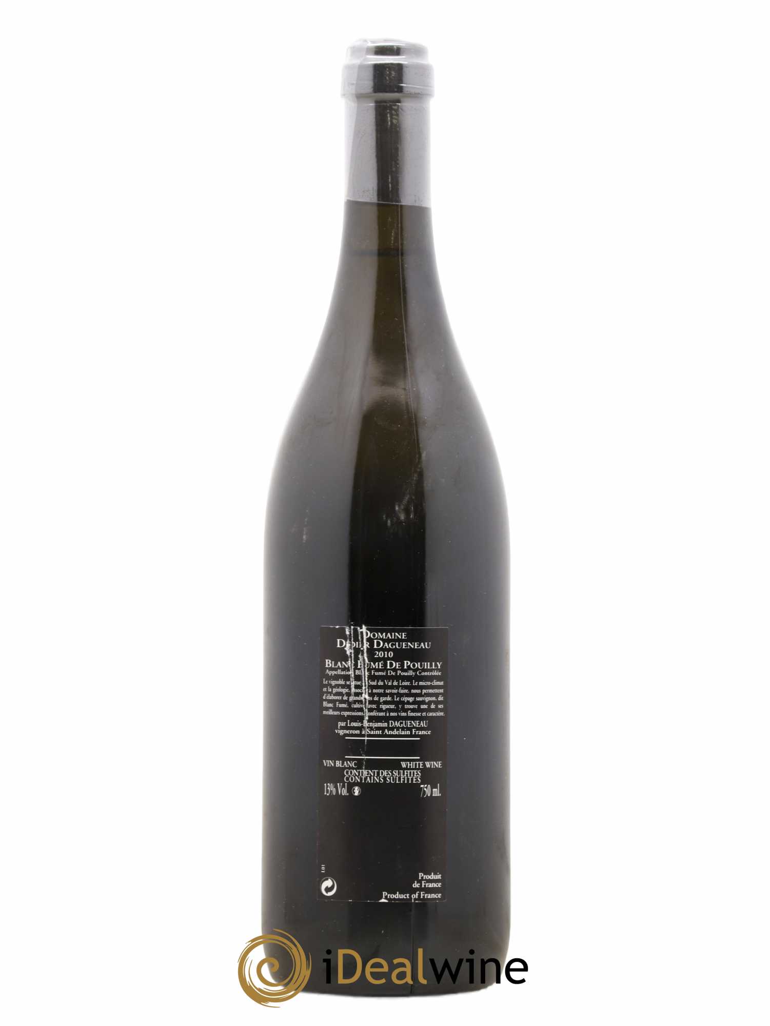 Vin de France (anciennement Pouilly-Fumé) Silex Dagueneau (Domaine Didier - Louis-Benjamin) 2010 - Lot de 1 bouteille - 1