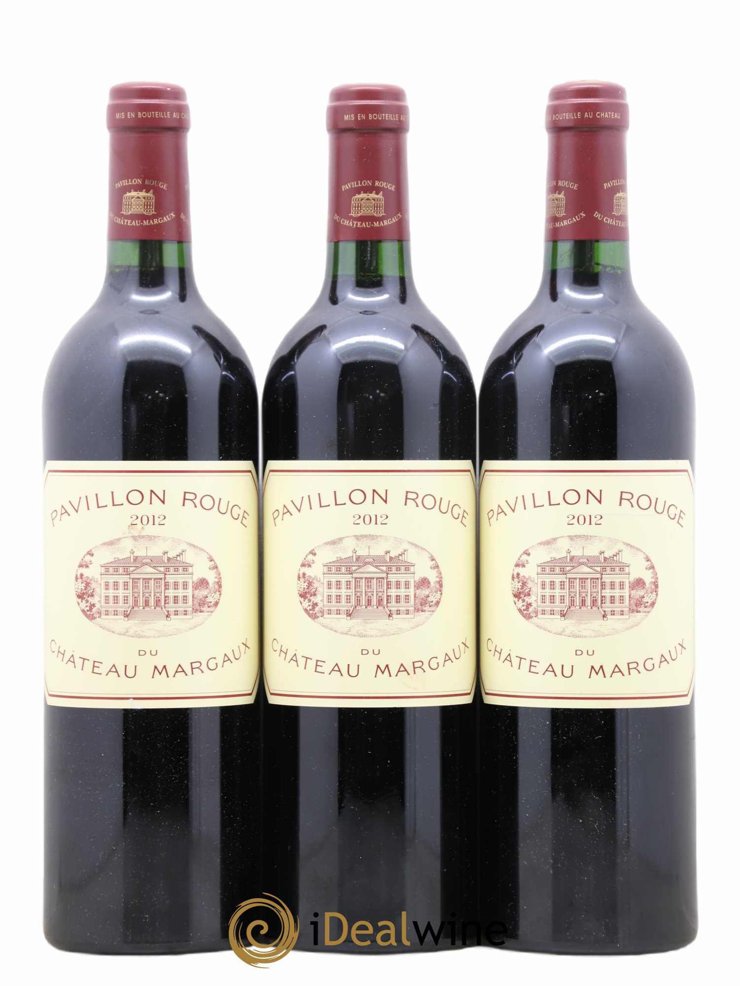 Pavillon Rouge du Château Margaux Second Vin 2012 - Lot de 3 bouteilles - 0