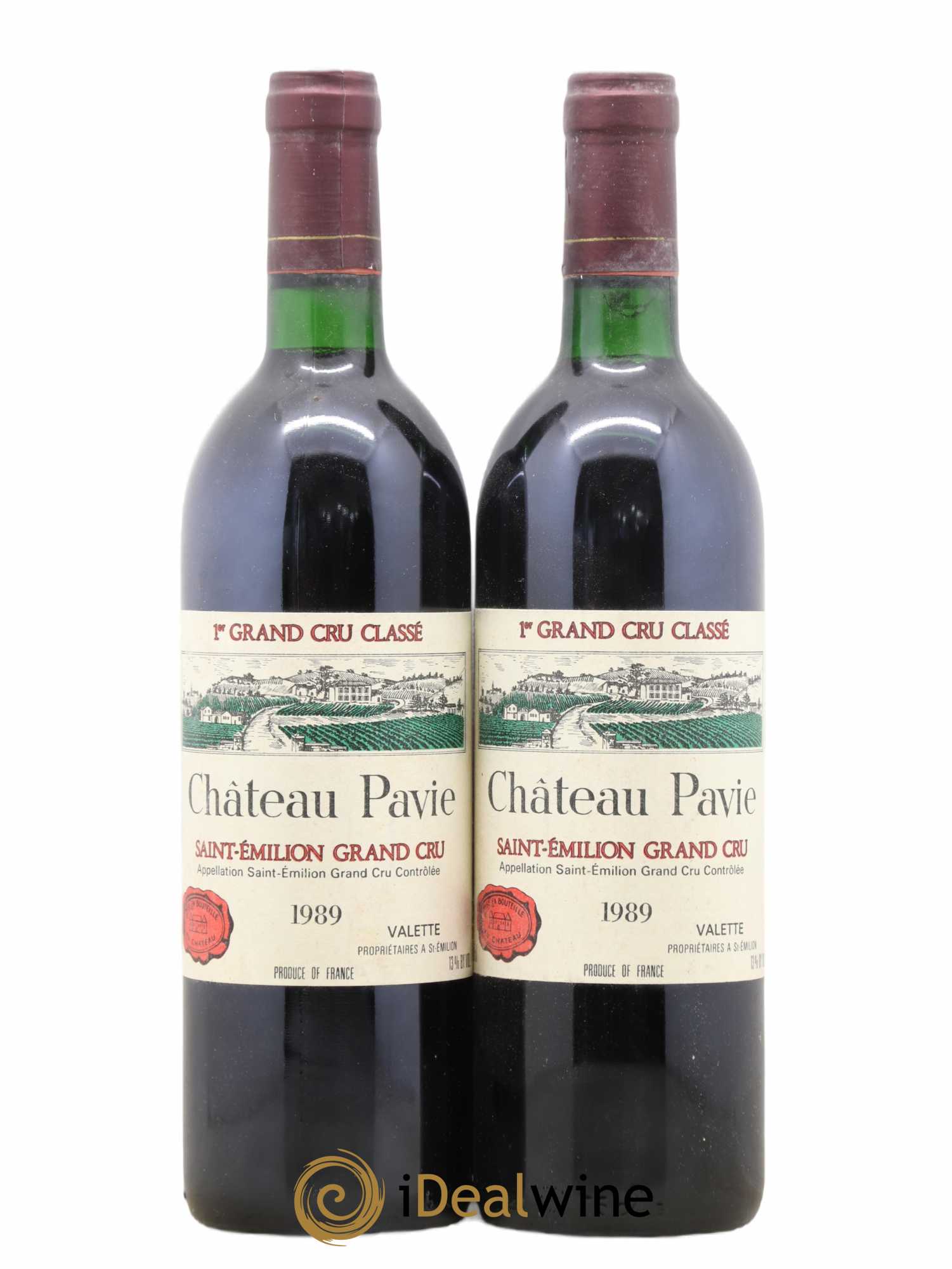 Château Pavie 1er Grand Cru Classé A 1989 - Lot de 2 bouteilles - 0