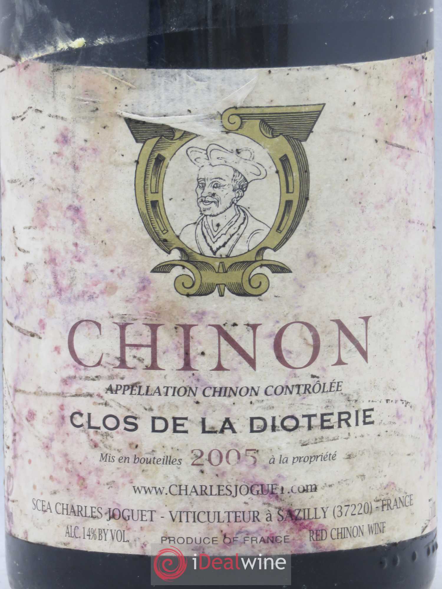 Chinon Clos de La Dioterie Charles Joguet 2005 - Lot de 1 bouteille - 1