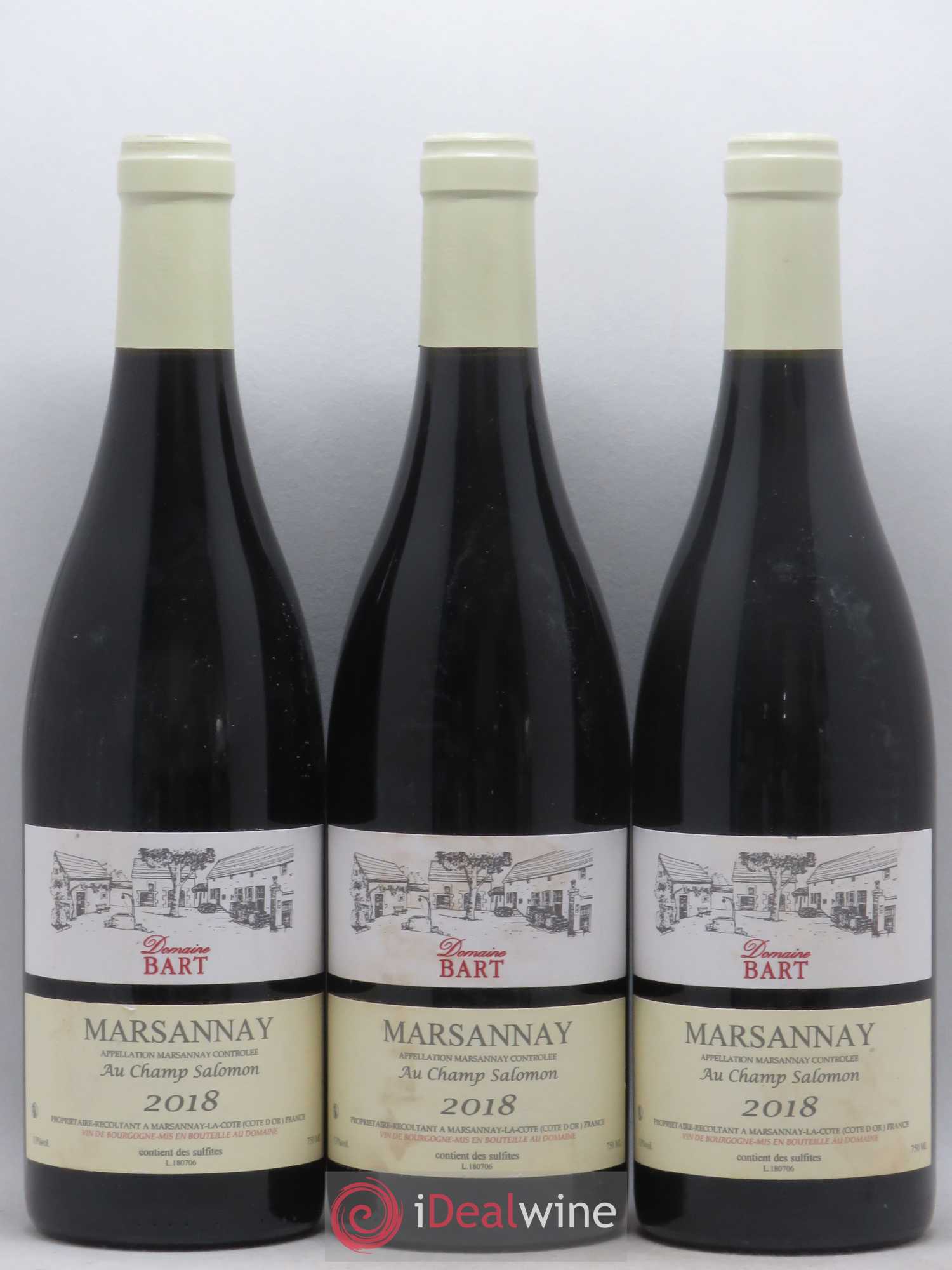 Marsannay Au Champ Salomon Bart (Domaine) 2018 - Lot de 3 bouteilles - 0