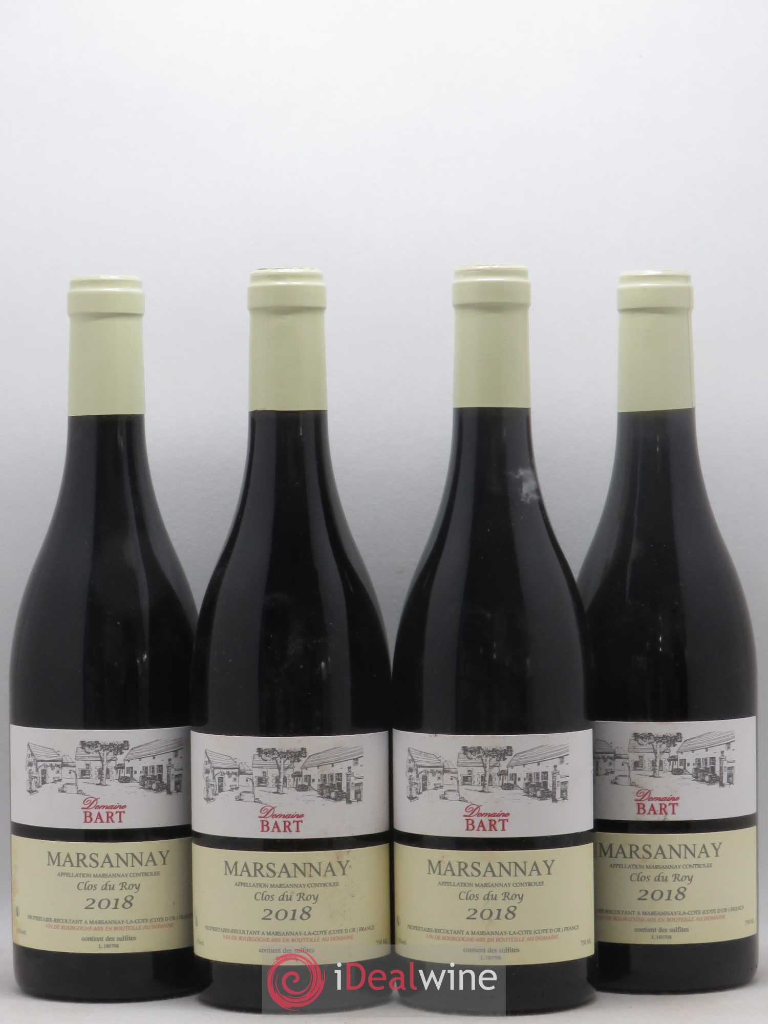 Marsannay Clos Du Roy Domaine Bart 2018 - Lot de 4 bouteilles - 0