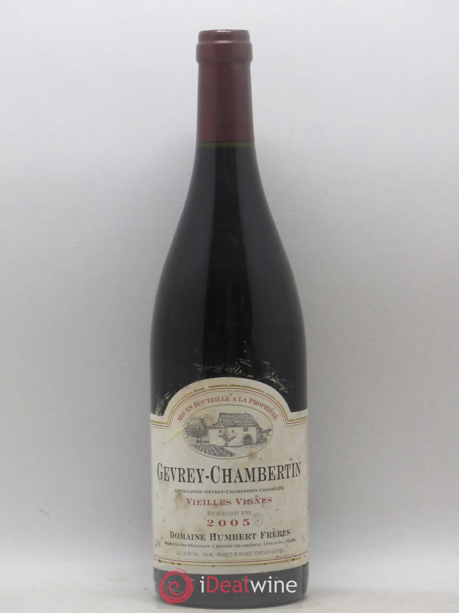 Gevrey-Chambertin Vieilles vignes Humbert (Domaine) 2005 - Lot de 1 bouteille - 0