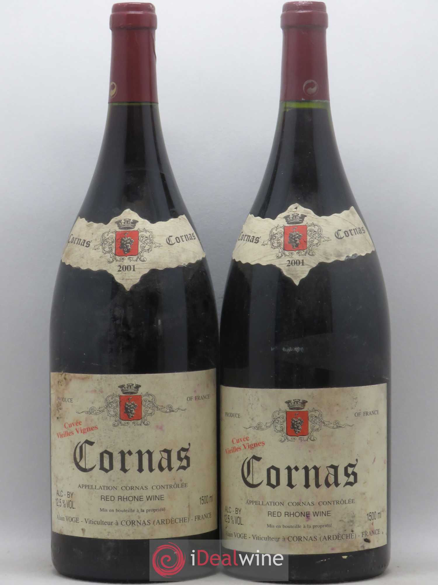 Cornas Les Vieilles Vignes Alain Voge (Domaine) 2001 - Lot de 2 magnums - 0