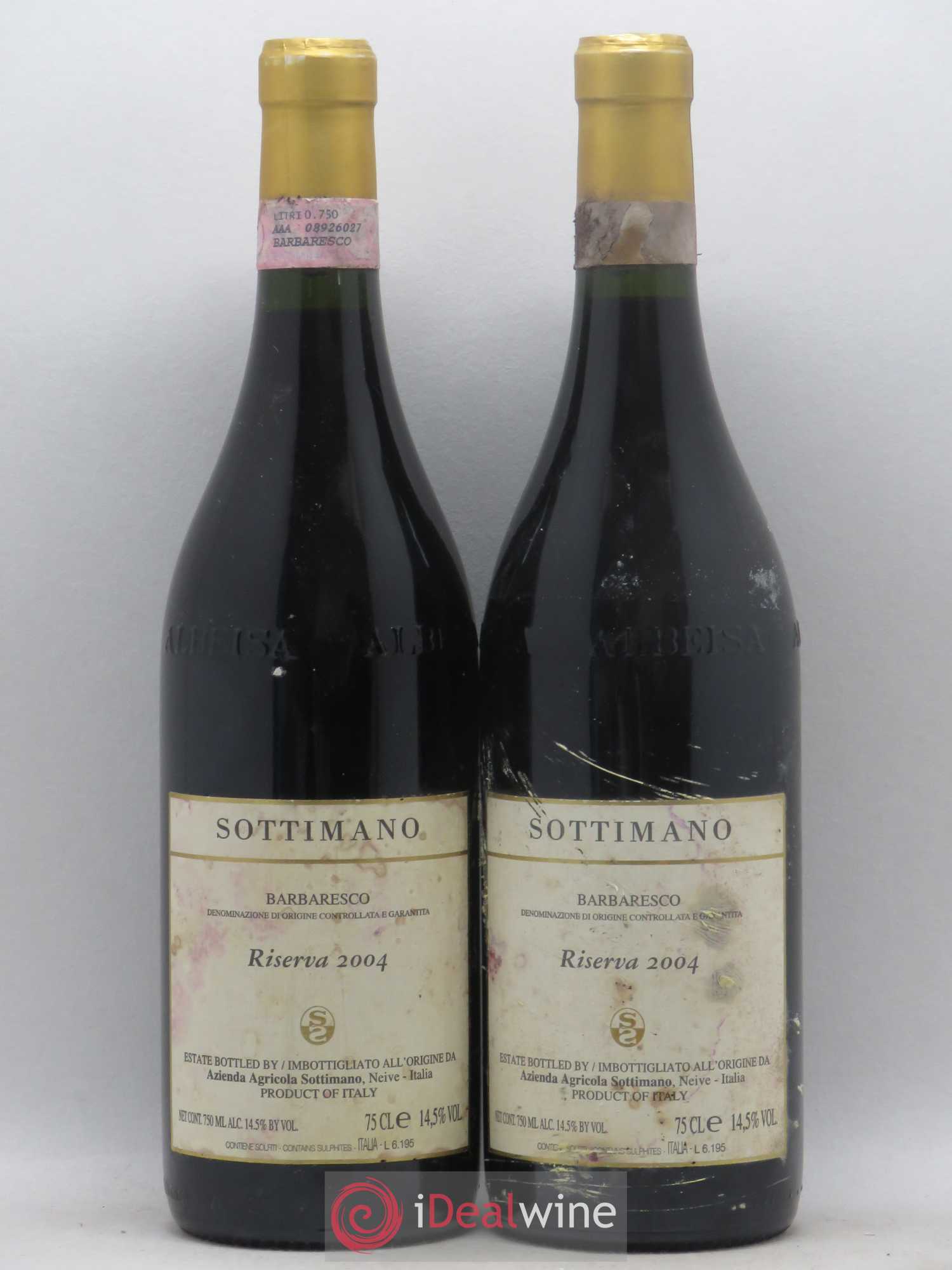 Barbaresco DOCG Riserva Sottimano 2004 - Lot de 2 bouteilles - 0