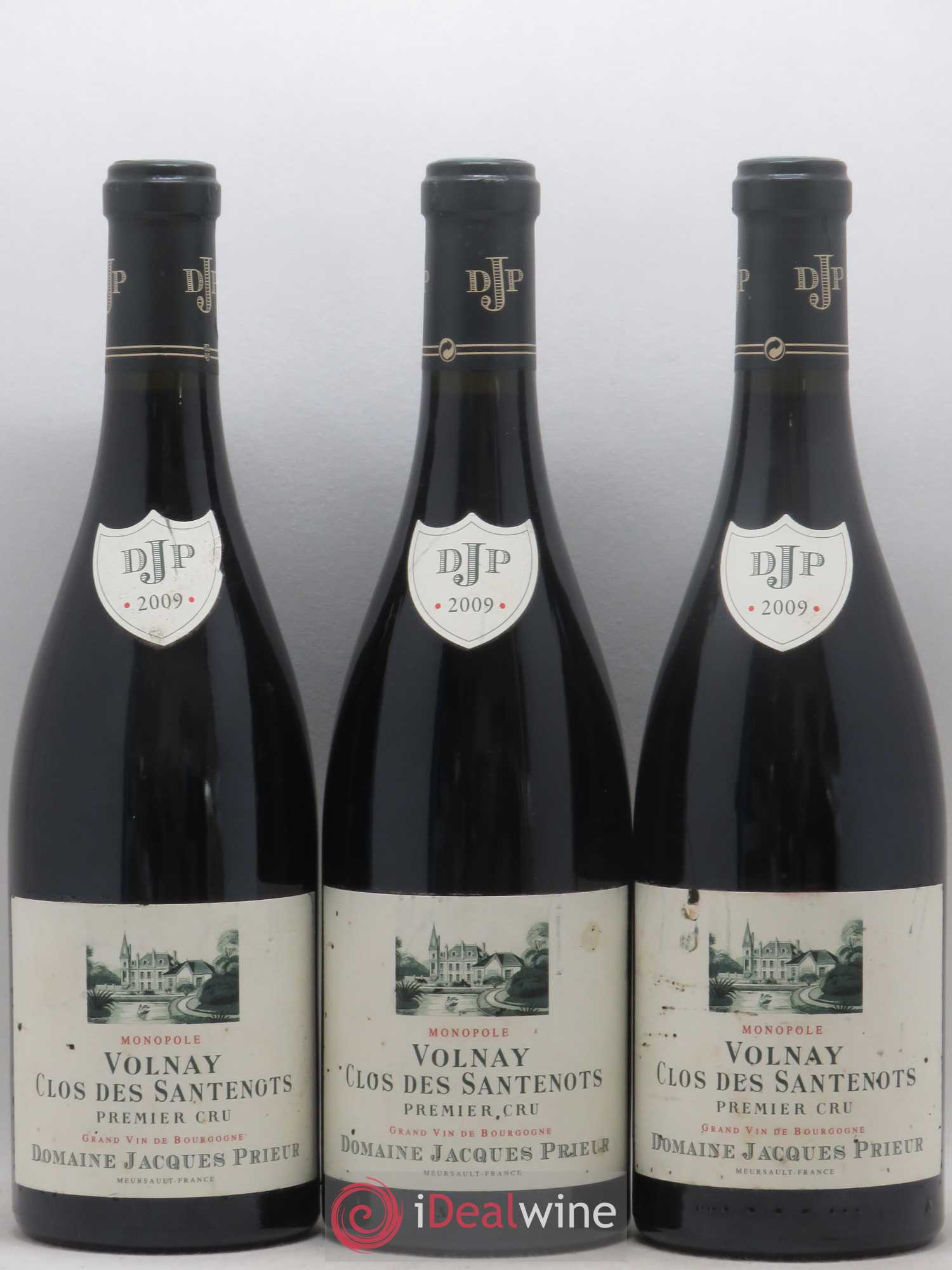 Volnay 1er Cru Santenots Jacques Prieur (Domaine) 2009 - Lot de 3 bouteilles - 0