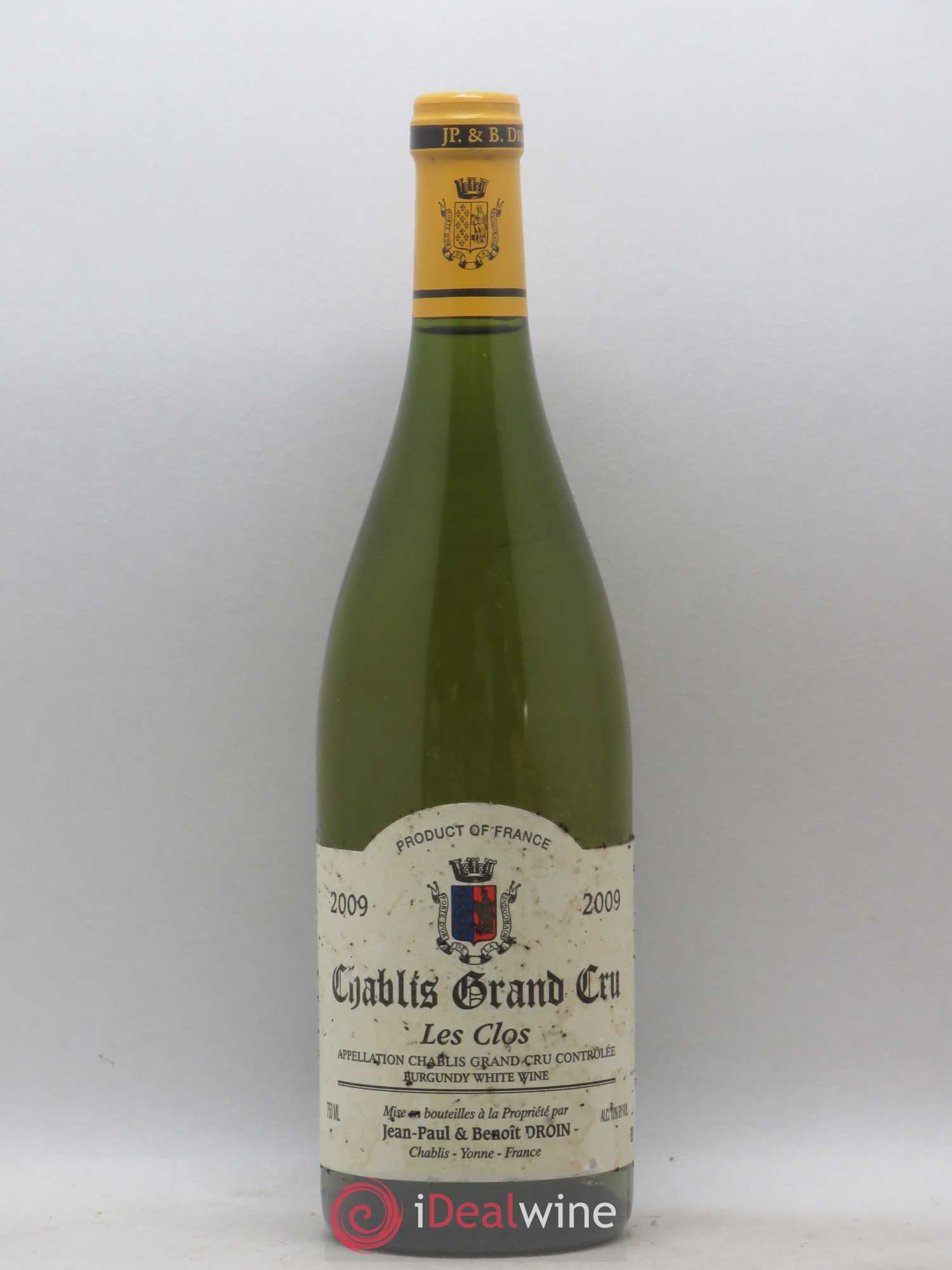 Chablis Grand Cru Les Clos Jean-Paul & Benoît Droin (Domaine) 2009 - Lot de 1 bouteille - 0