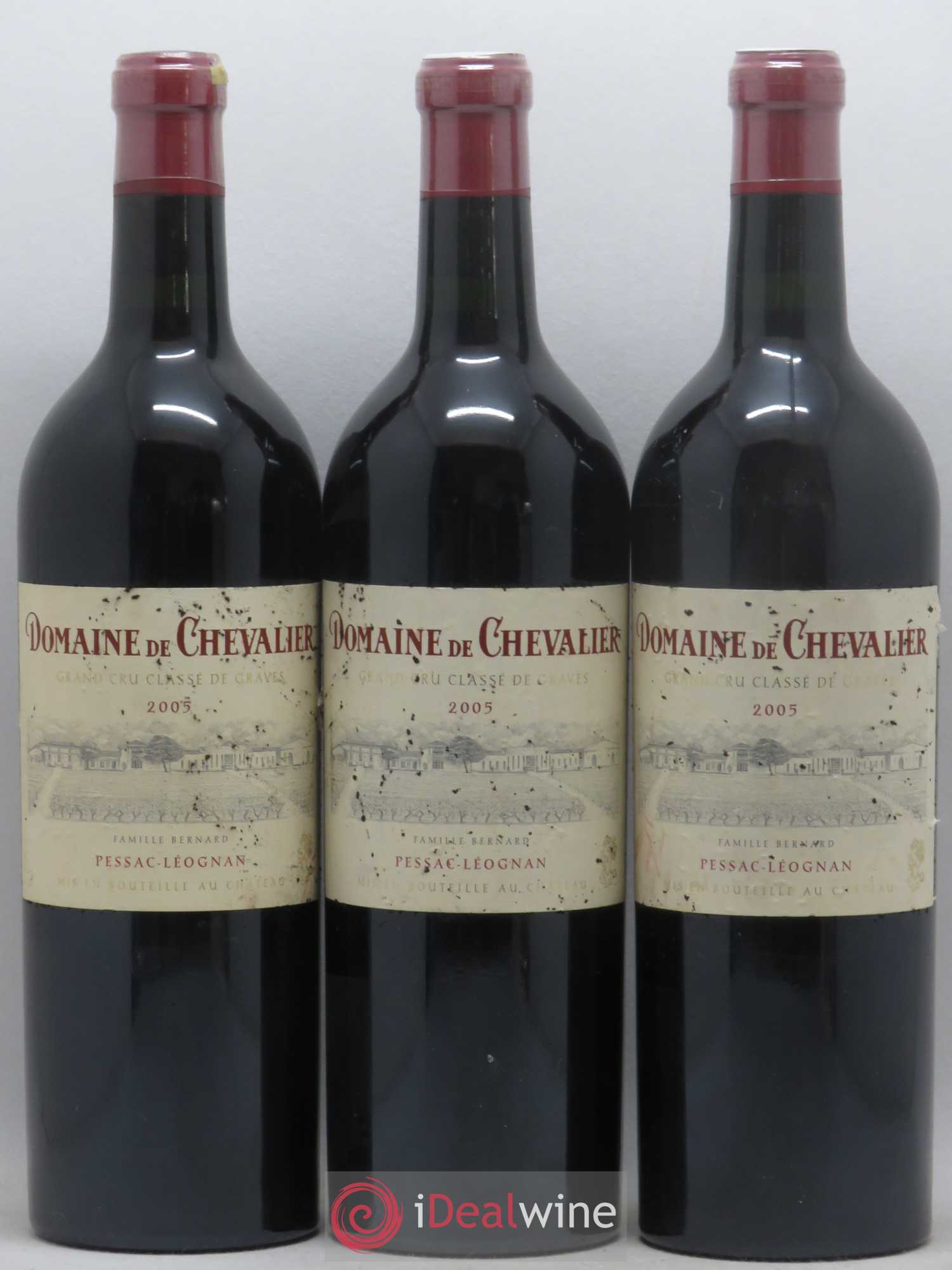 Domaine de Chevalier Cru Classé de Graves 2005 - Lot de 3 bouteilles - 0