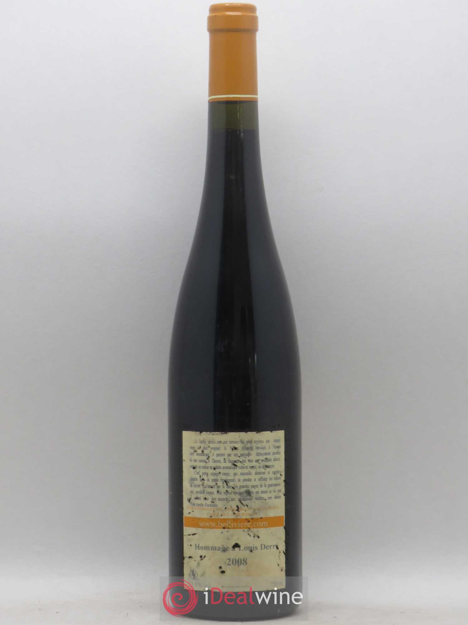 Coteaux du Loir Hommage à Louis Derré Domaine de Bellivière 2008 - Lot de 1 bouteille - 1