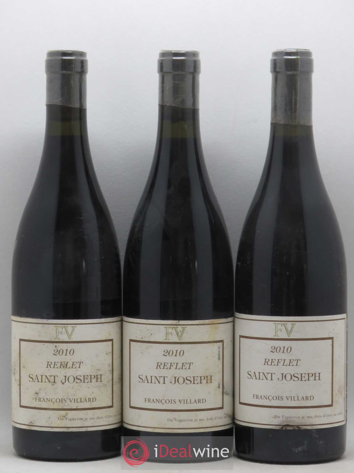 Saint-Joseph Reflet François Villard 2010 - Lot de 3 bouteilles - 0