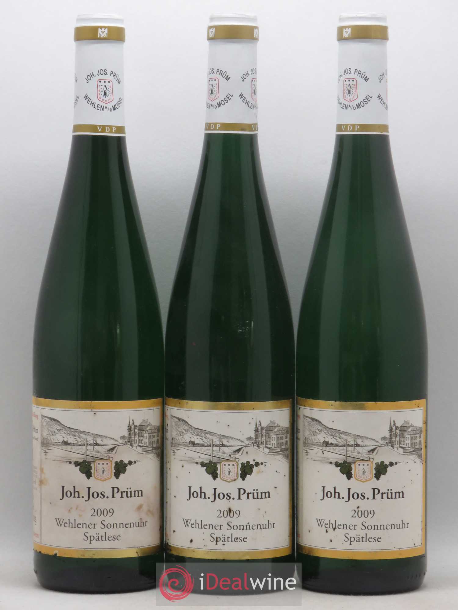 Riesling Joh. Jos. Prum Wehlener Sonnenuhr Spätlese 2009 - Lot de 3 bouteilles - 0